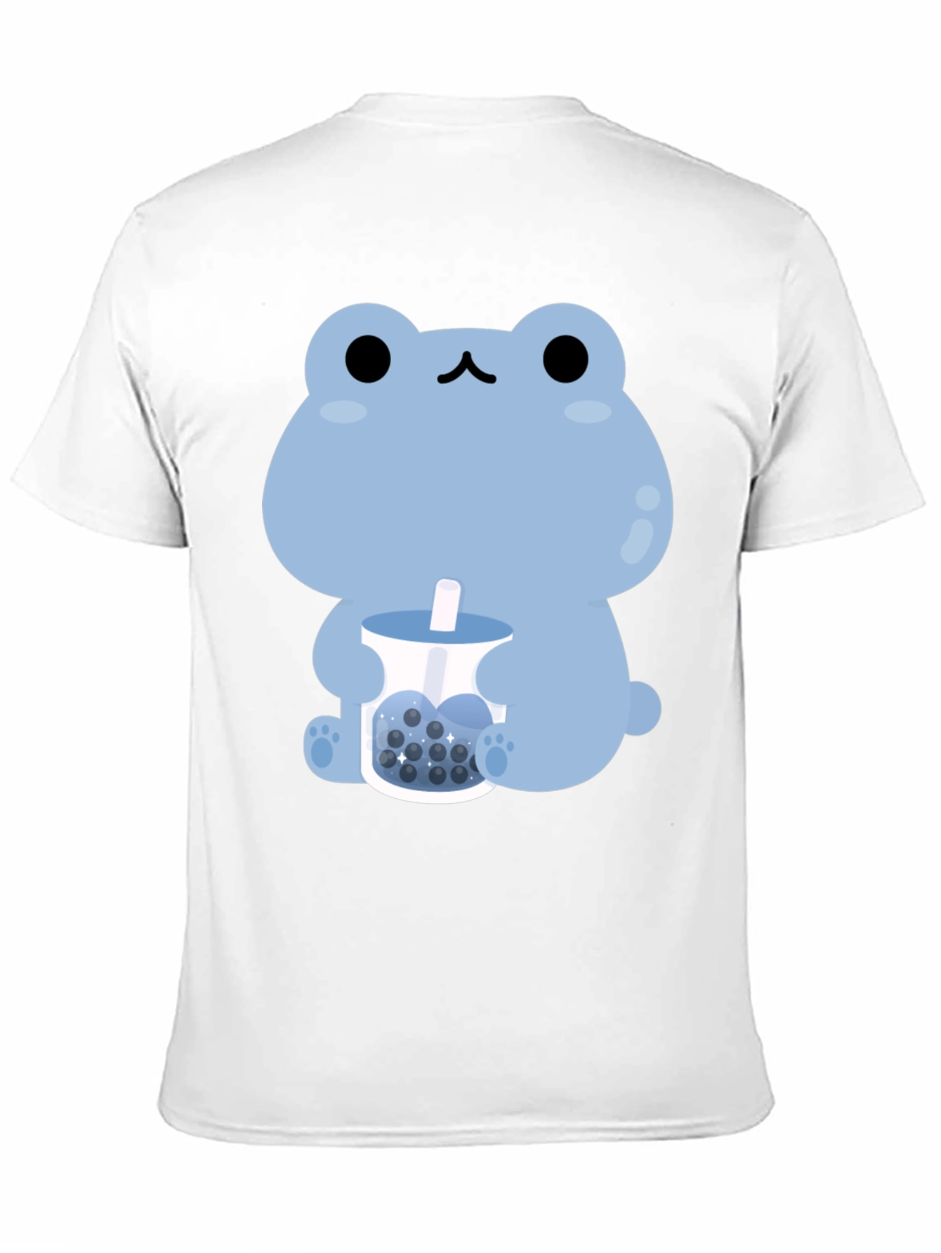 Cute Frog Bubble Tea Graphic T-Shirt