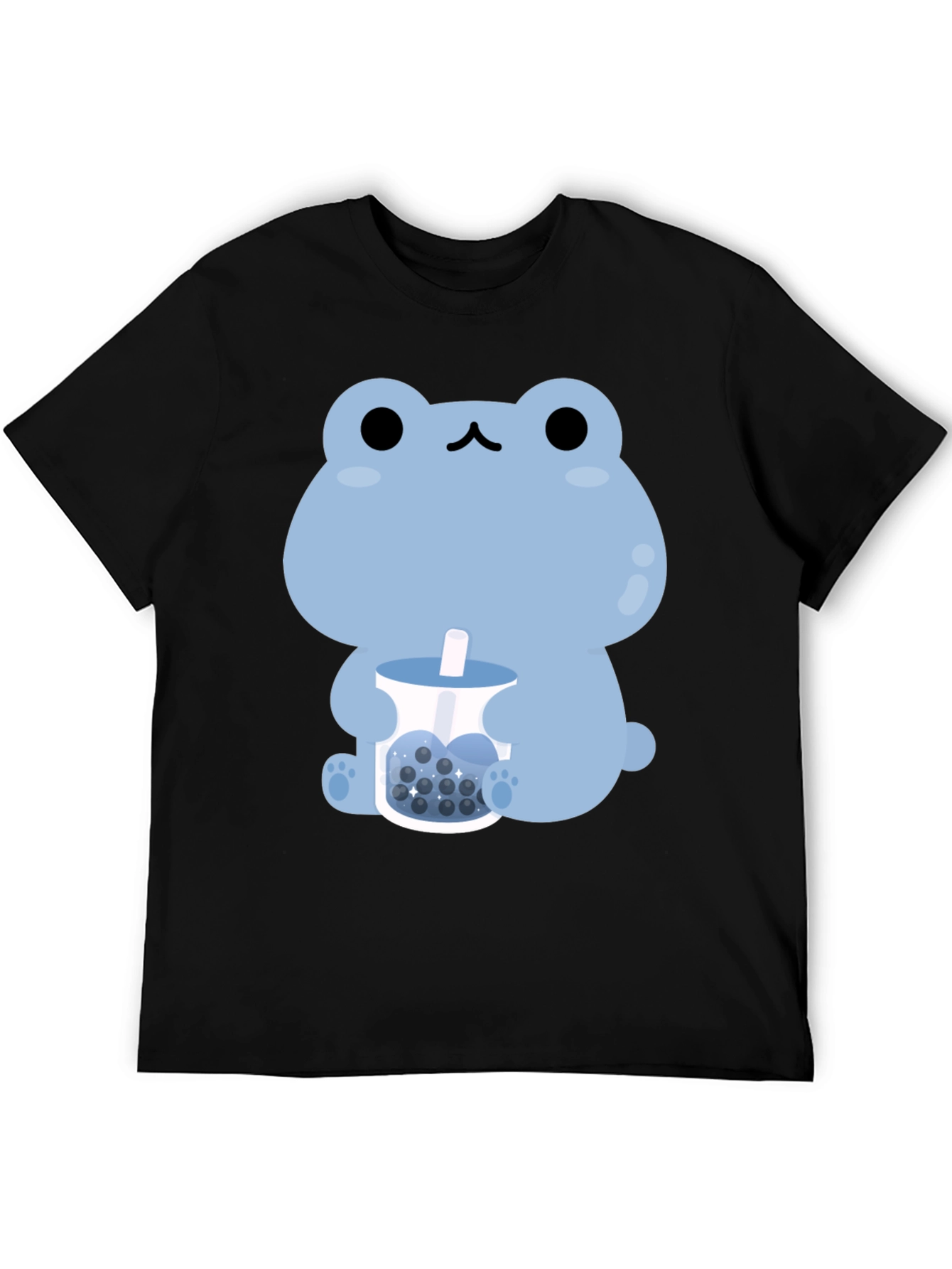 Cute Frog Bubble Tea Graphic T-Shirt
