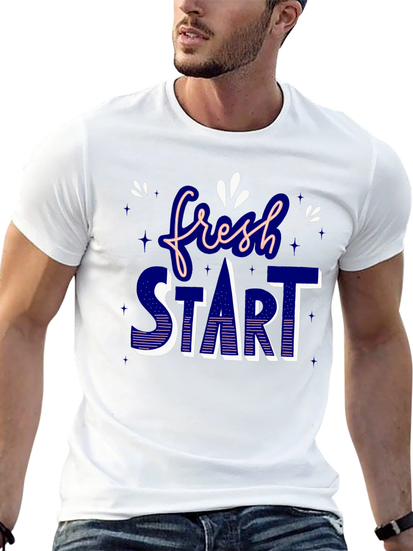 Fresh Start Graphic Tee - Stylish Mens T-Shirt