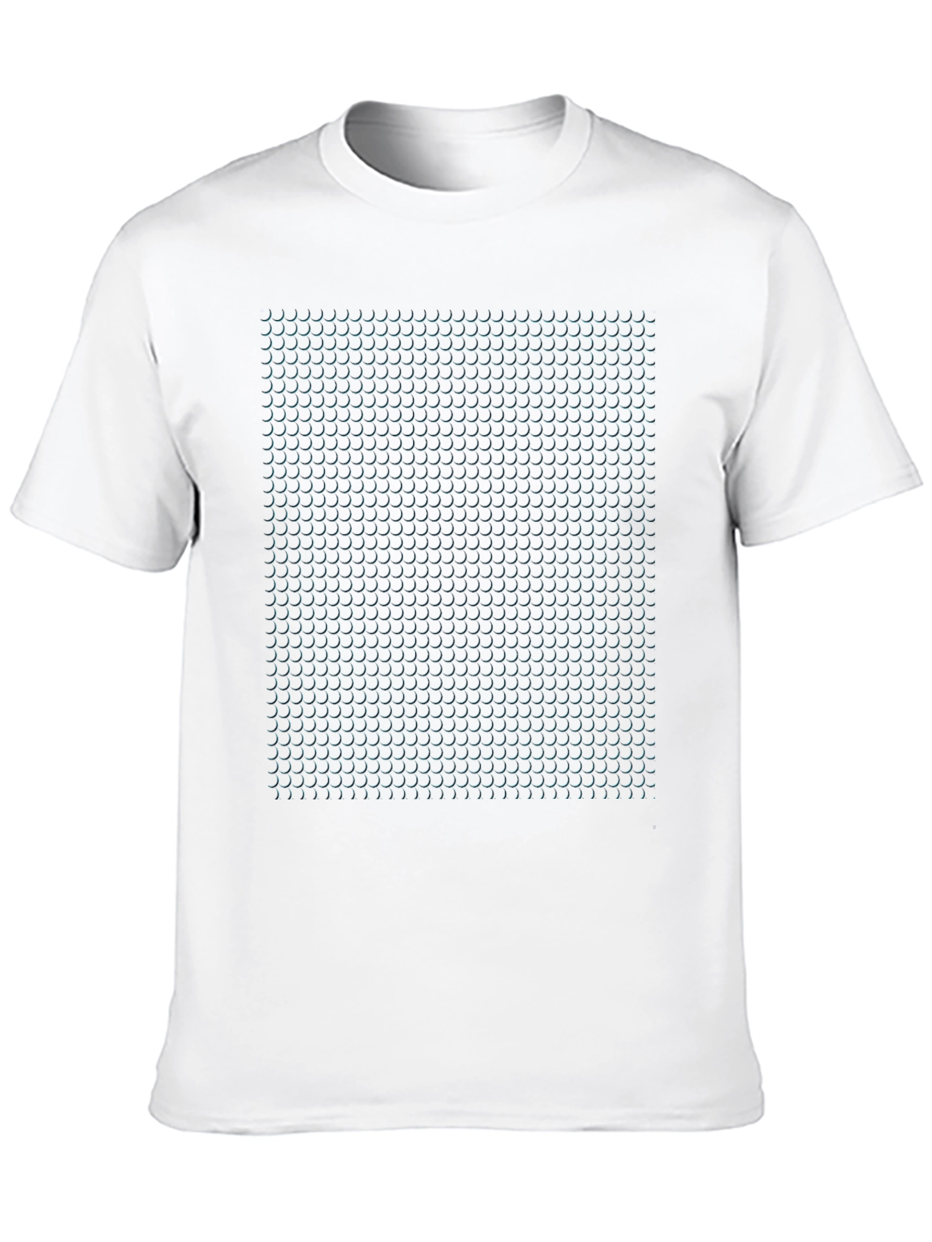 Modern Geometric Print Black T-Shirt