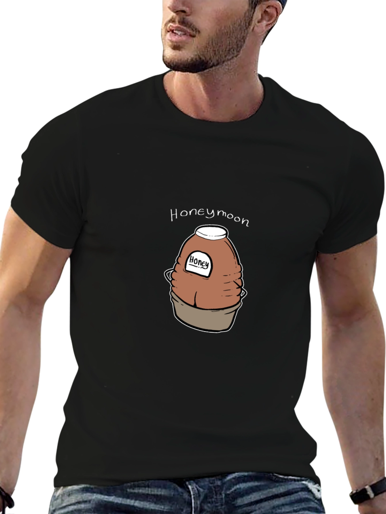 Honeymoon Honey Jar T-Shirt - Black