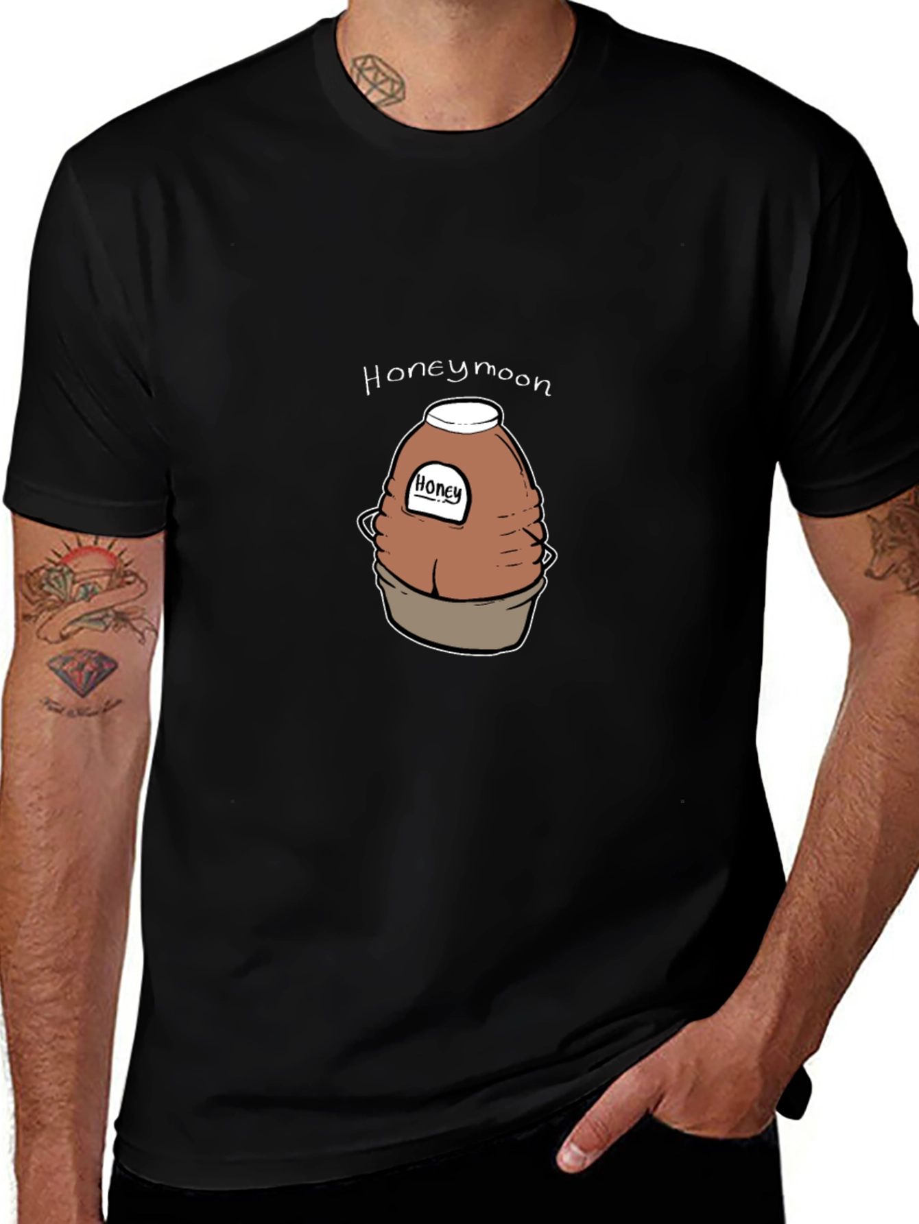 Honeymoon Honey Jar T-Shirt - Black