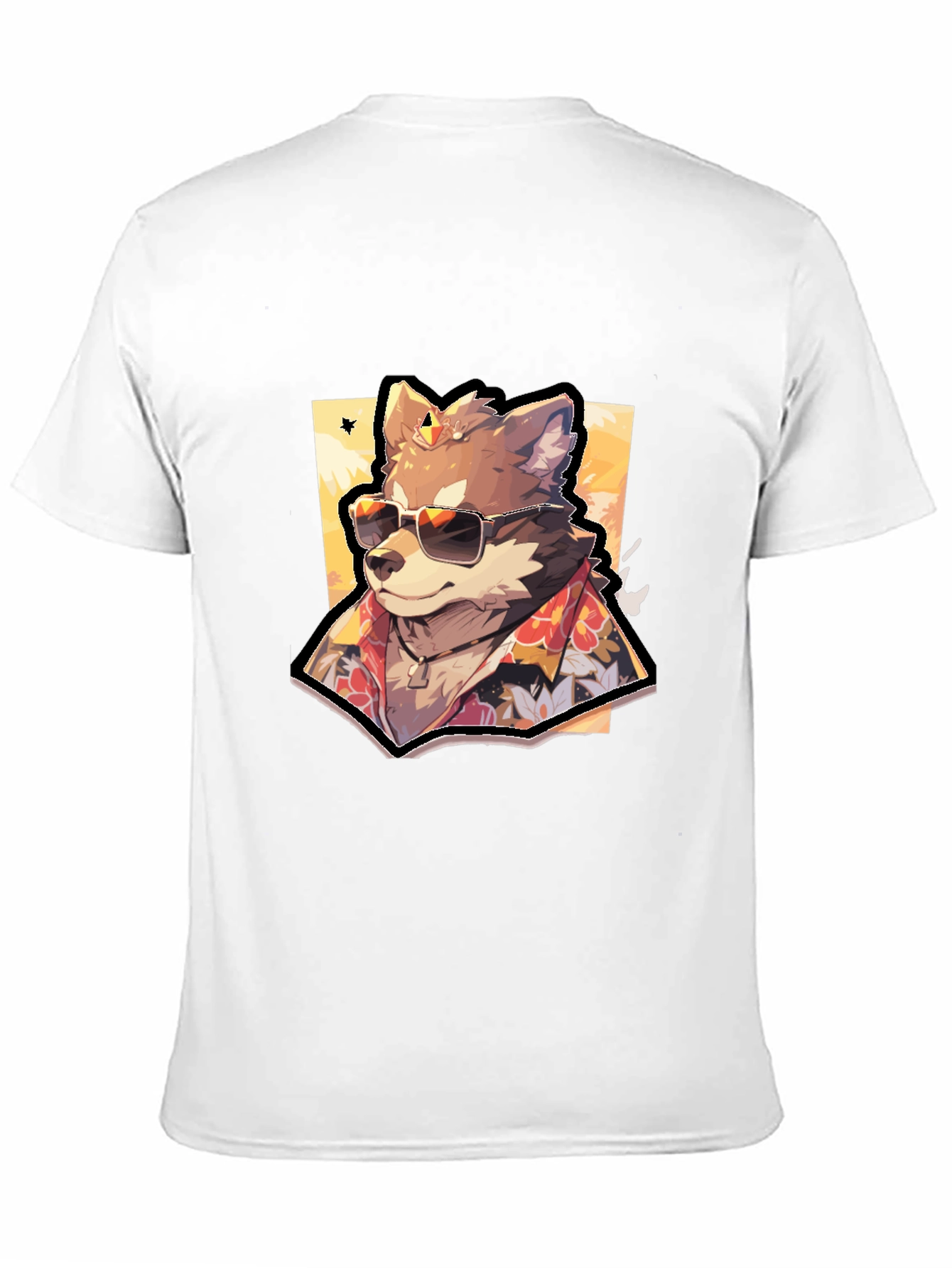 Cool Wolf Hawaiian Shirt Graphic Tee