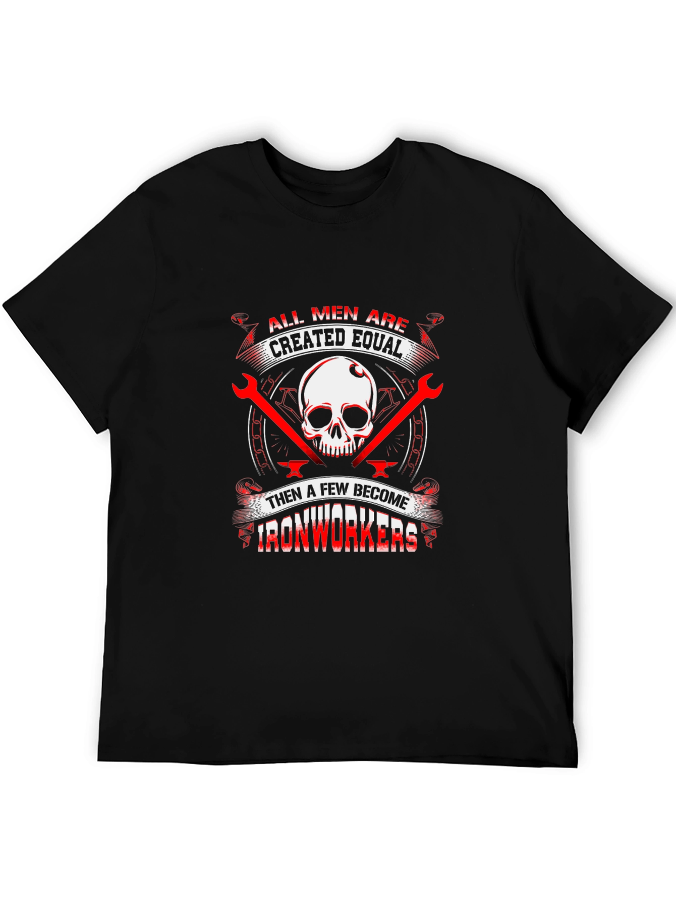 Ironworker Skull Graphic Tee - Black
