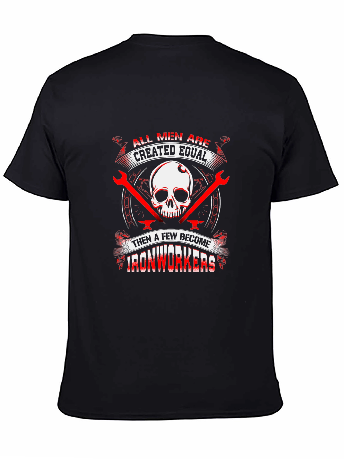 Ironworker Skull Graphic Tee - Black
