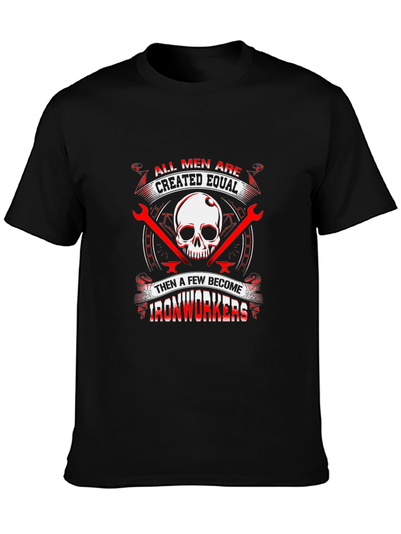 Ironworker Skull Graphic Tee - Black