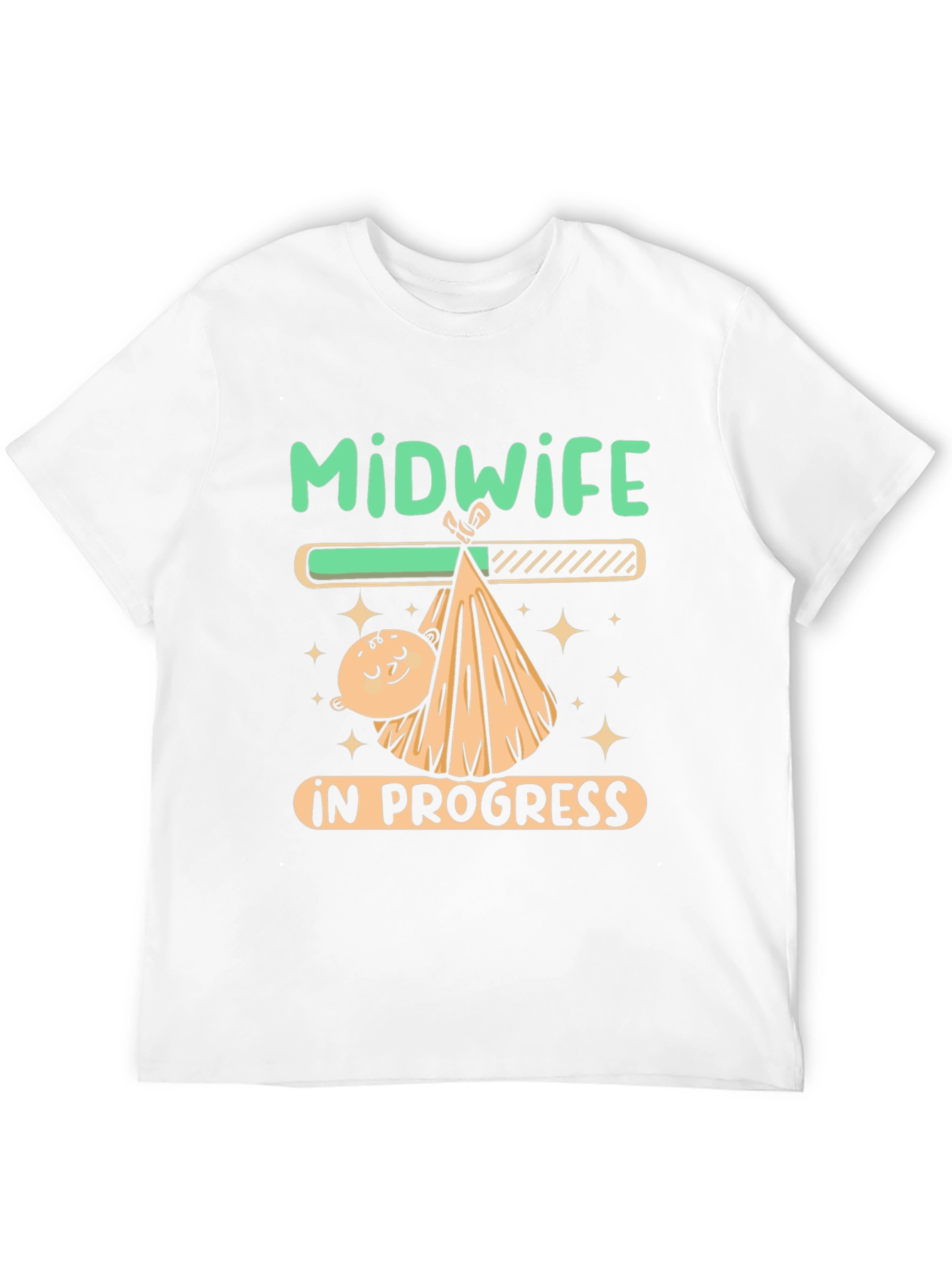 Midwife In Progress Funny Graphic T-Shirt