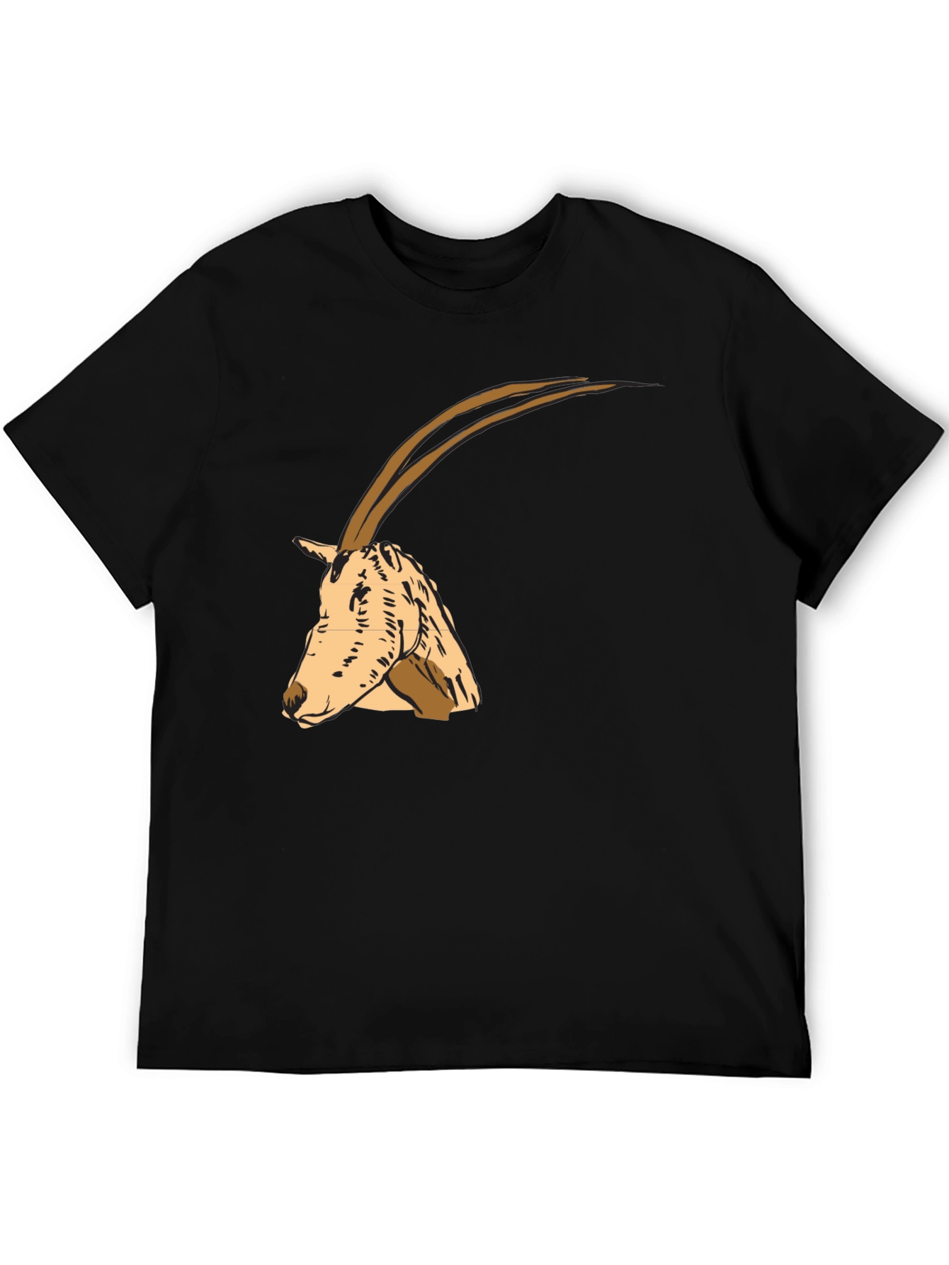 Oryx Graphic Tee - Stylish Animal Print Shirt