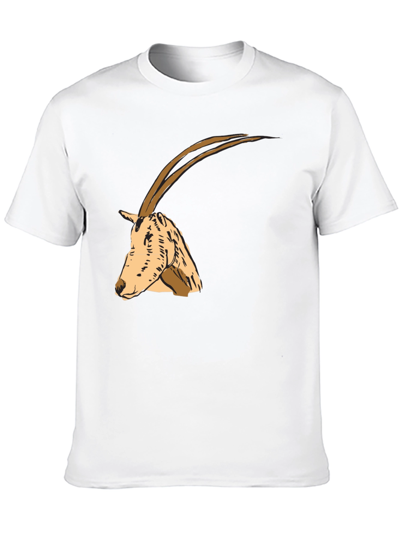 Oryx Graphic Tee - Stylish Animal Print Shirt