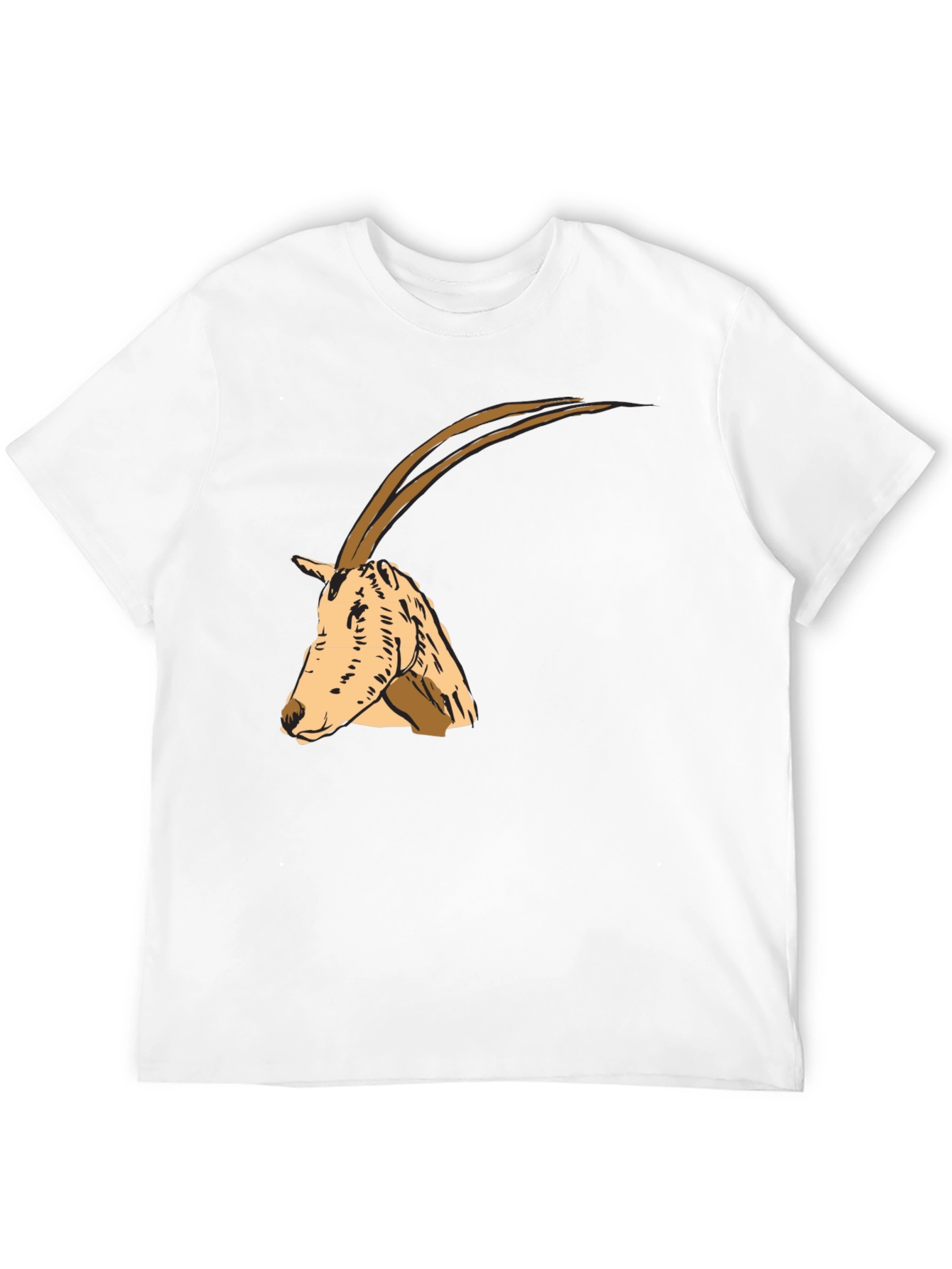 Oryx Graphic Tee - Stylish Animal Print Shirt