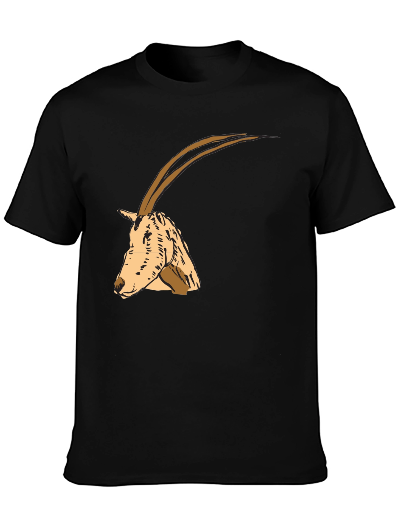 Oryx Graphic Tee - Stylish Animal Print Shirt