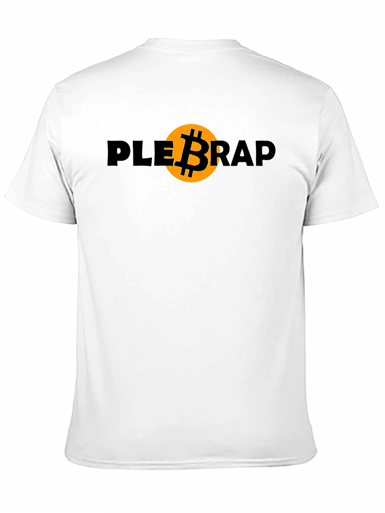 Plebrap Bitcoin Graphic Tee - Black Crypto T-Shirt