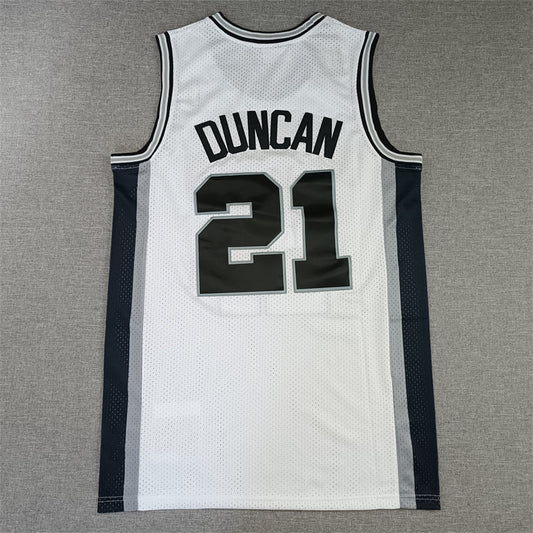 Men's San Antonio Spurs Tim Duncan White 1998-99 Classics Swingman Jerseys