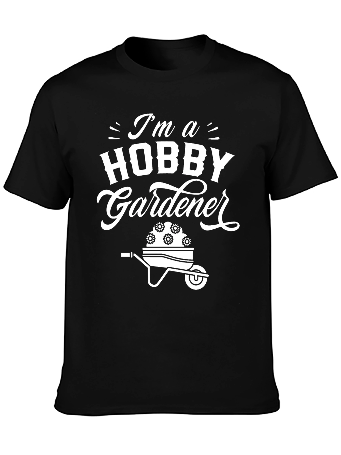 Hobby Gardener Graphic Tee - Black Cotton T-Shirt