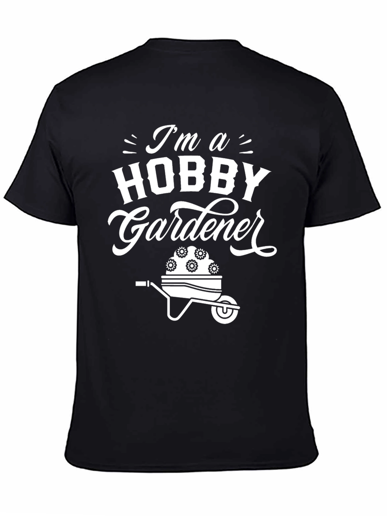 Hobby Gardener Graphic Tee - Black Cotton T-Shirt