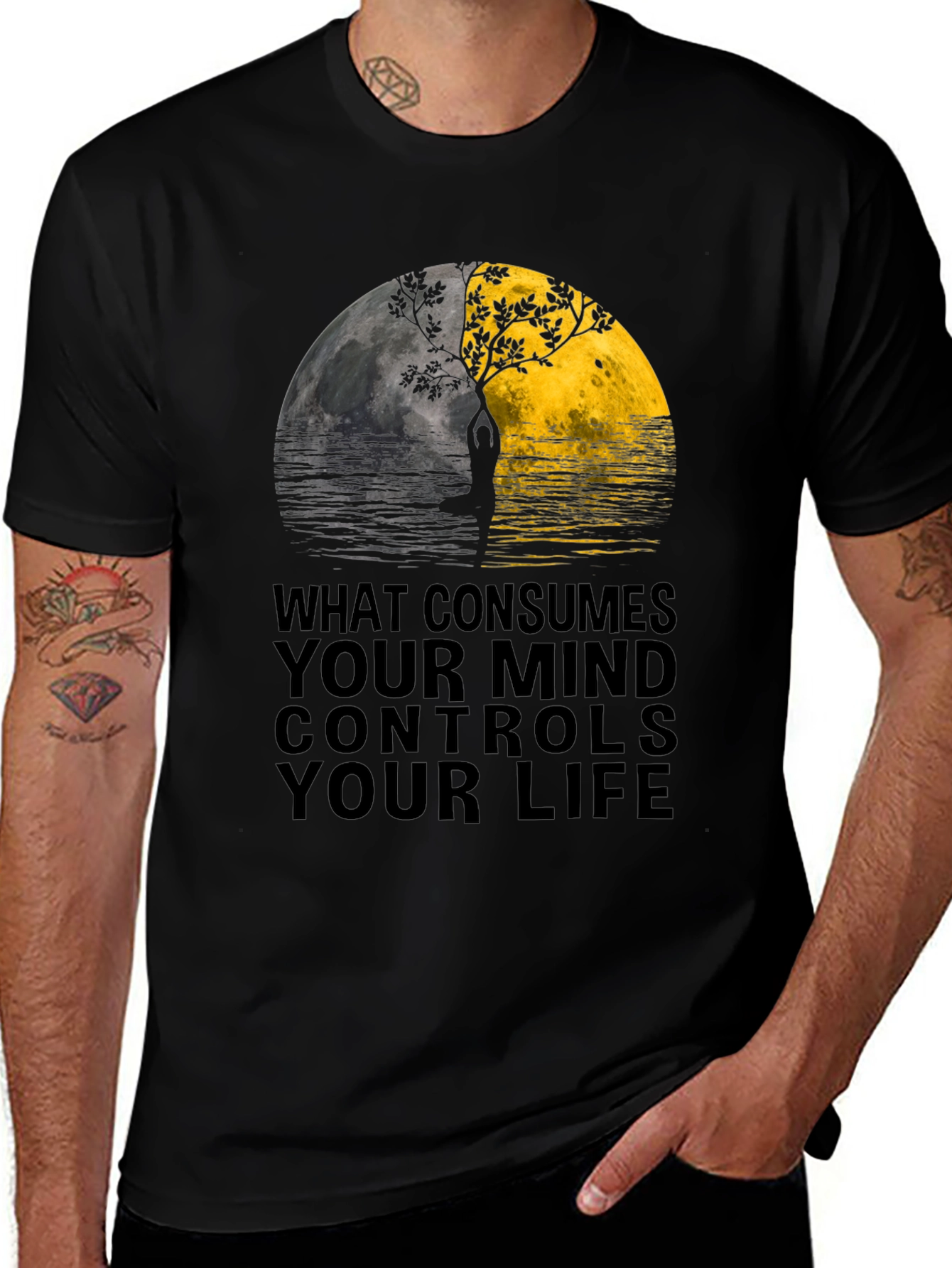 Yin Yang Mind Control T-Shirt - Unisex