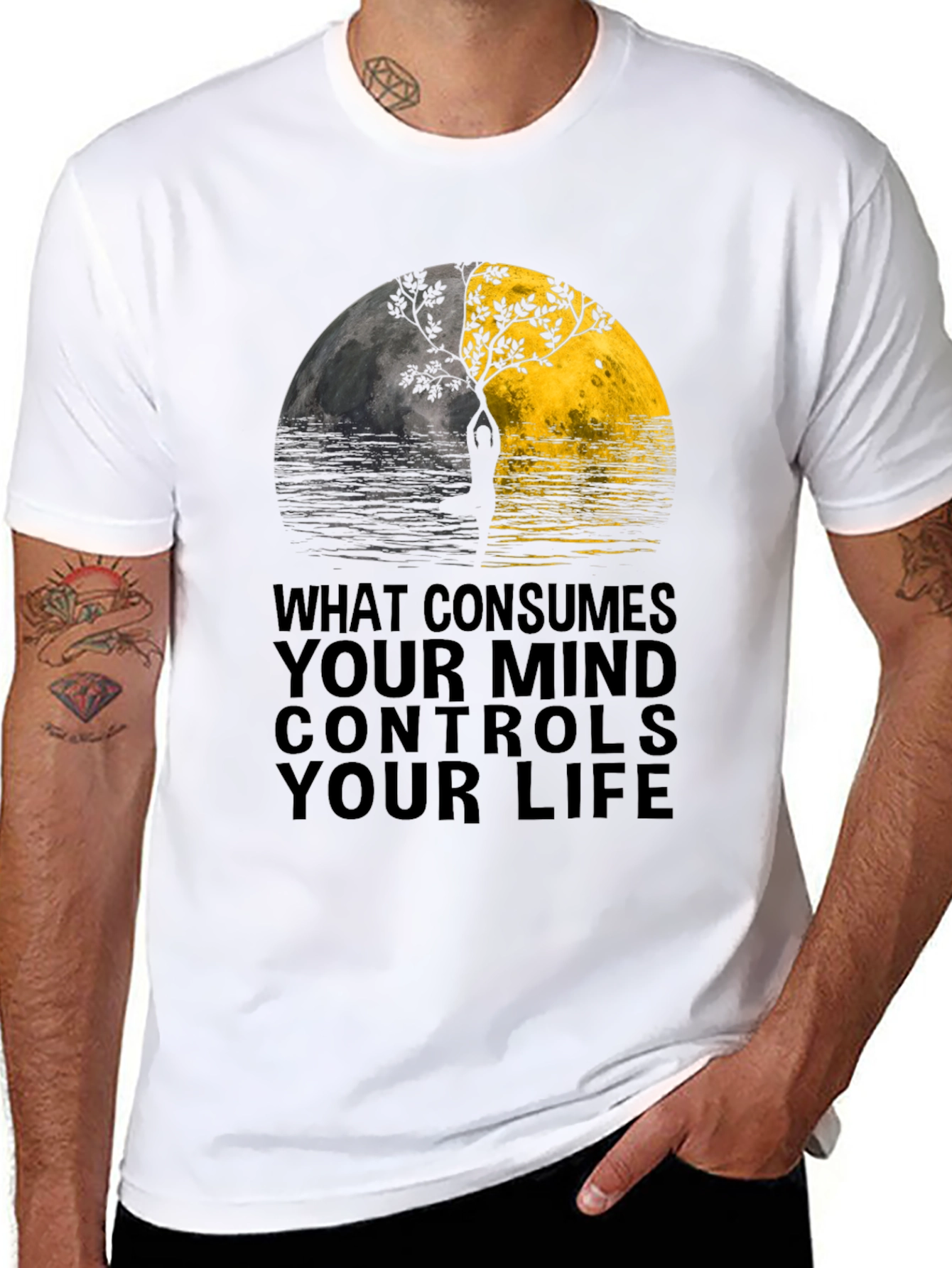 Yin Yang Mind Control T-Shirt - Unisex