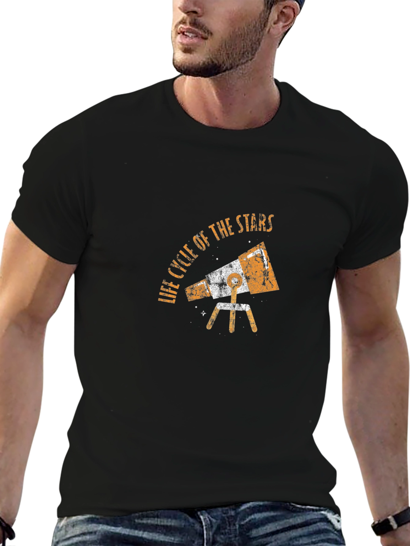Life Cycle Of The Stars Telescope Graphic T-Shirt