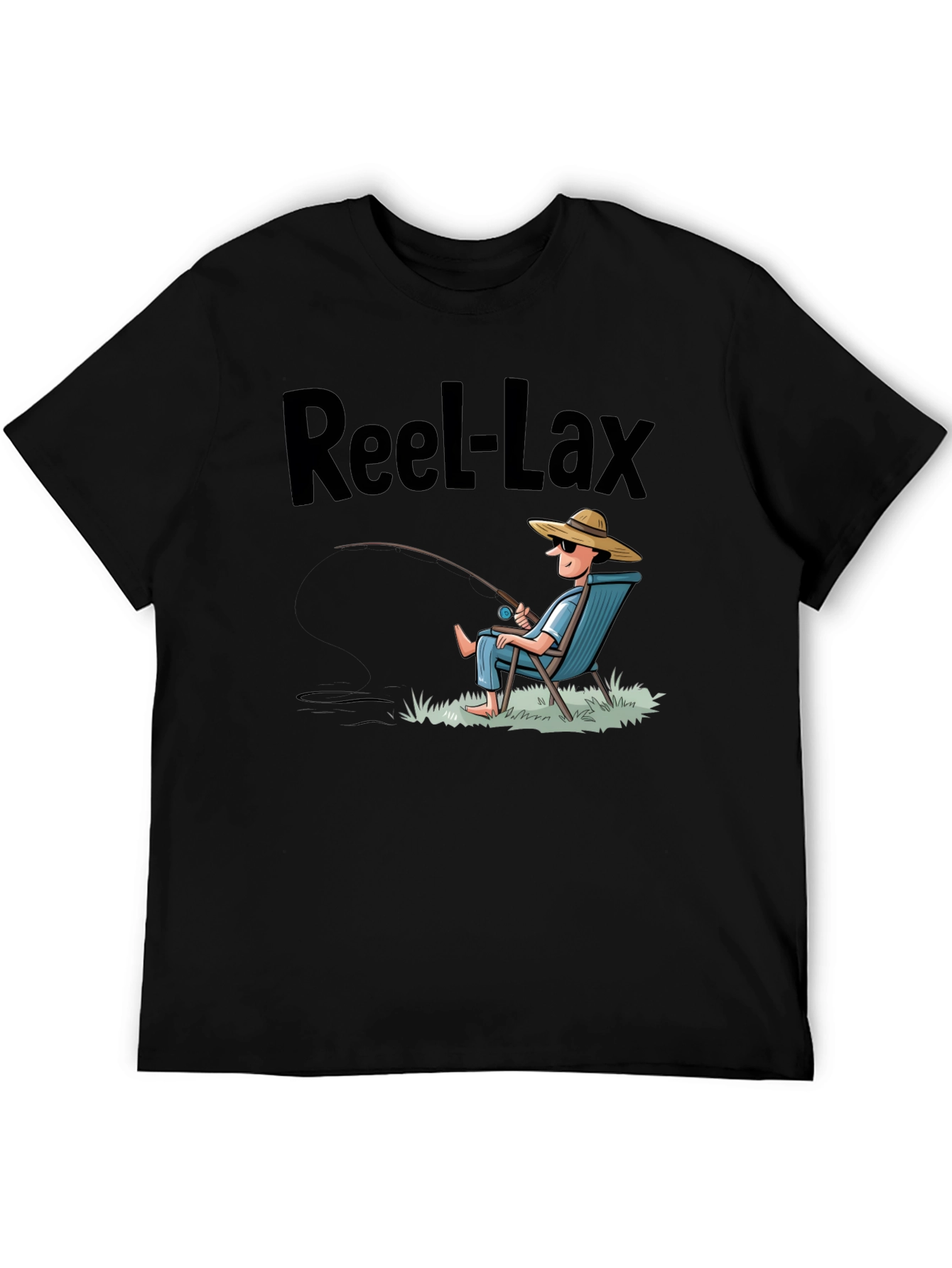Reel-Lax Fishing T-Shirt - Relaxed Angler Design