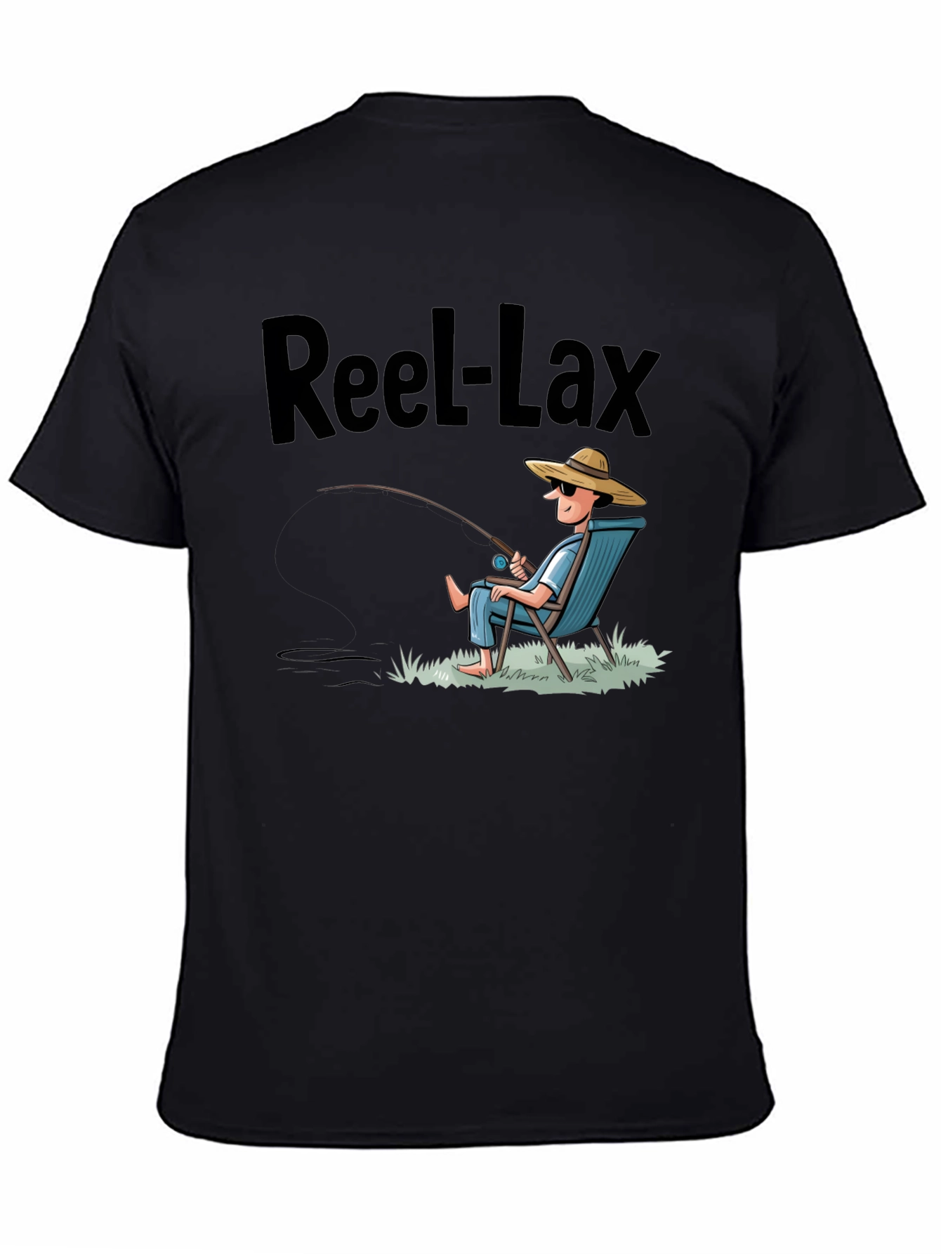 Reel-Lax Fishing T-Shirt - Relaxed Angler Design