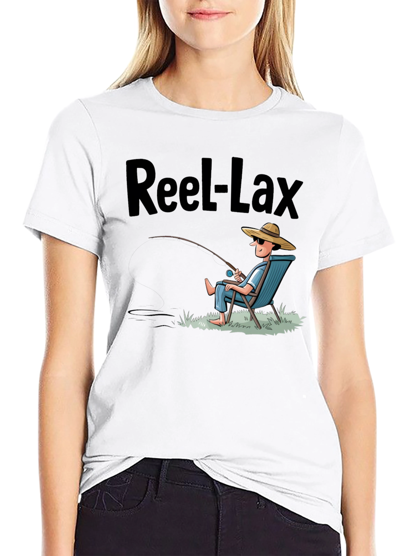 Reel-Lax Fishing T-Shirt - Relaxed Angler Design