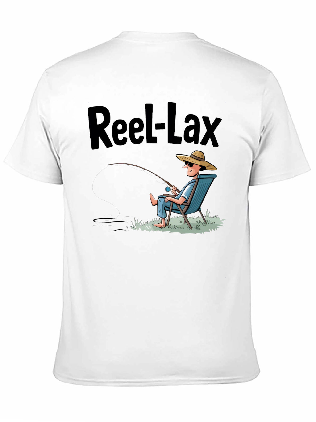 Reel-Lax Fishing T-Shirt - Relaxed Angler Design