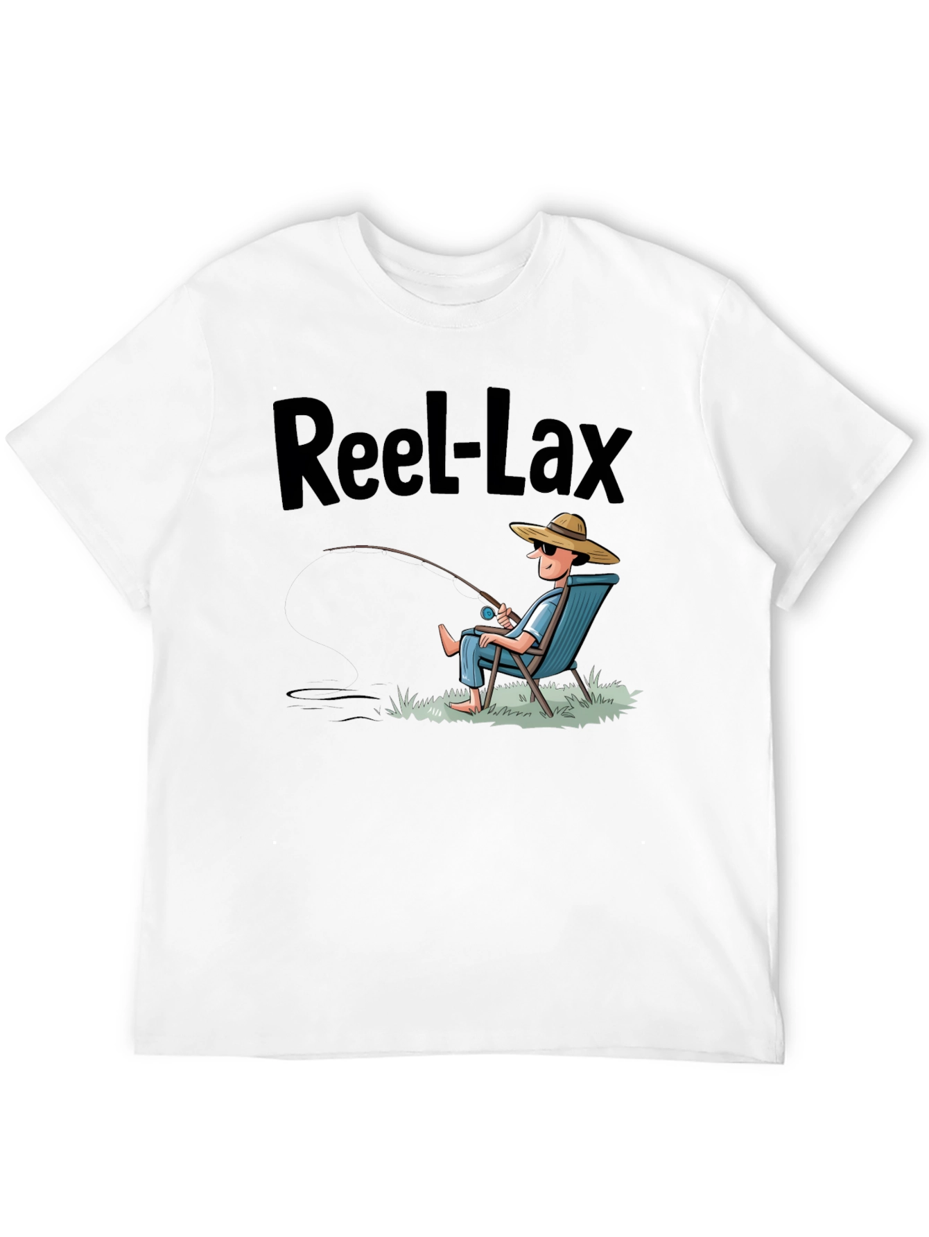 Reel-Lax Fishing T-Shirt - Relaxed Angler Design