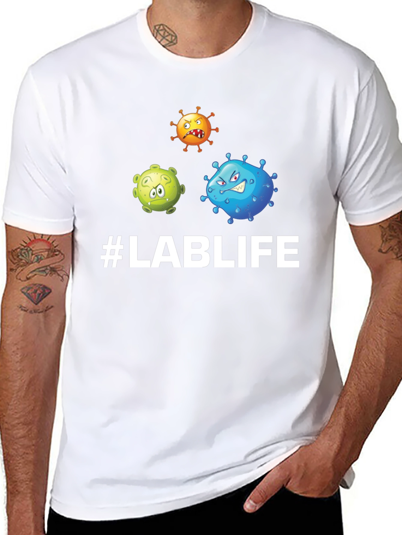 #LabLife Virus Graphic Tee - Science Humor T-Shirt