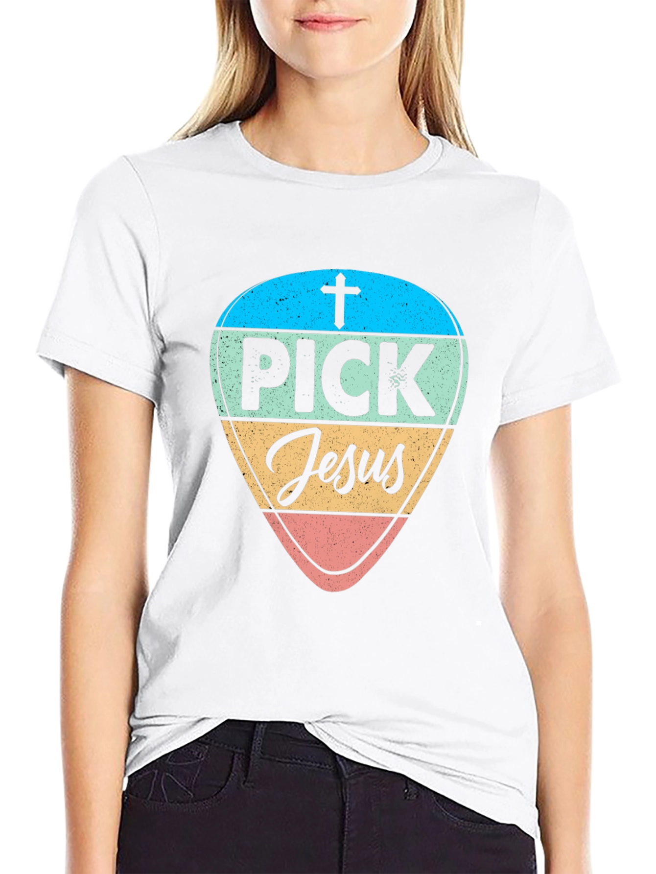 Pick Jesus Graphic T-Shirt - Christian Faith Tee