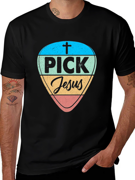 Pick Jesus Graphic T-Shirt - Christian Faith Tee