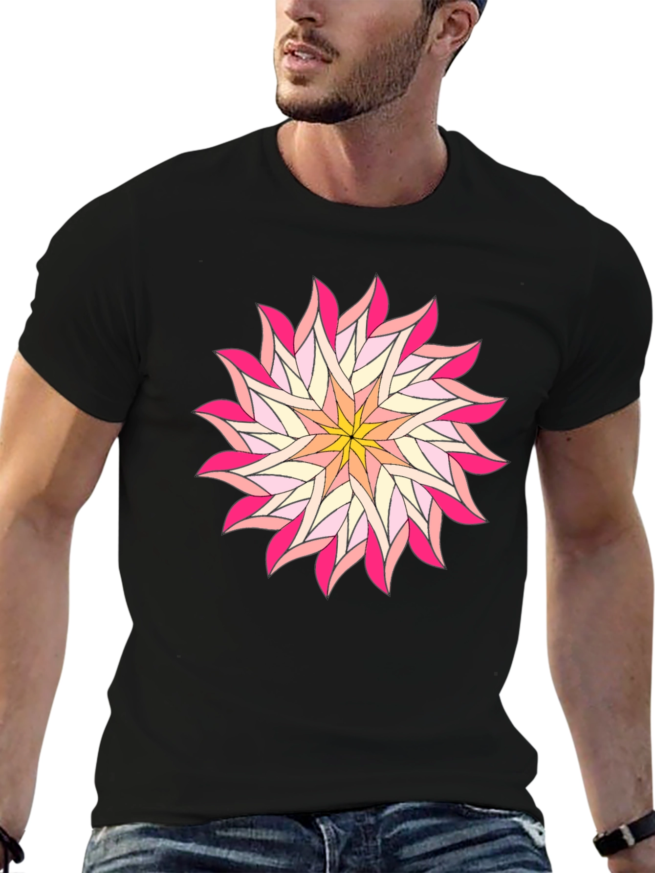 Floral Starburst Graphic Tee