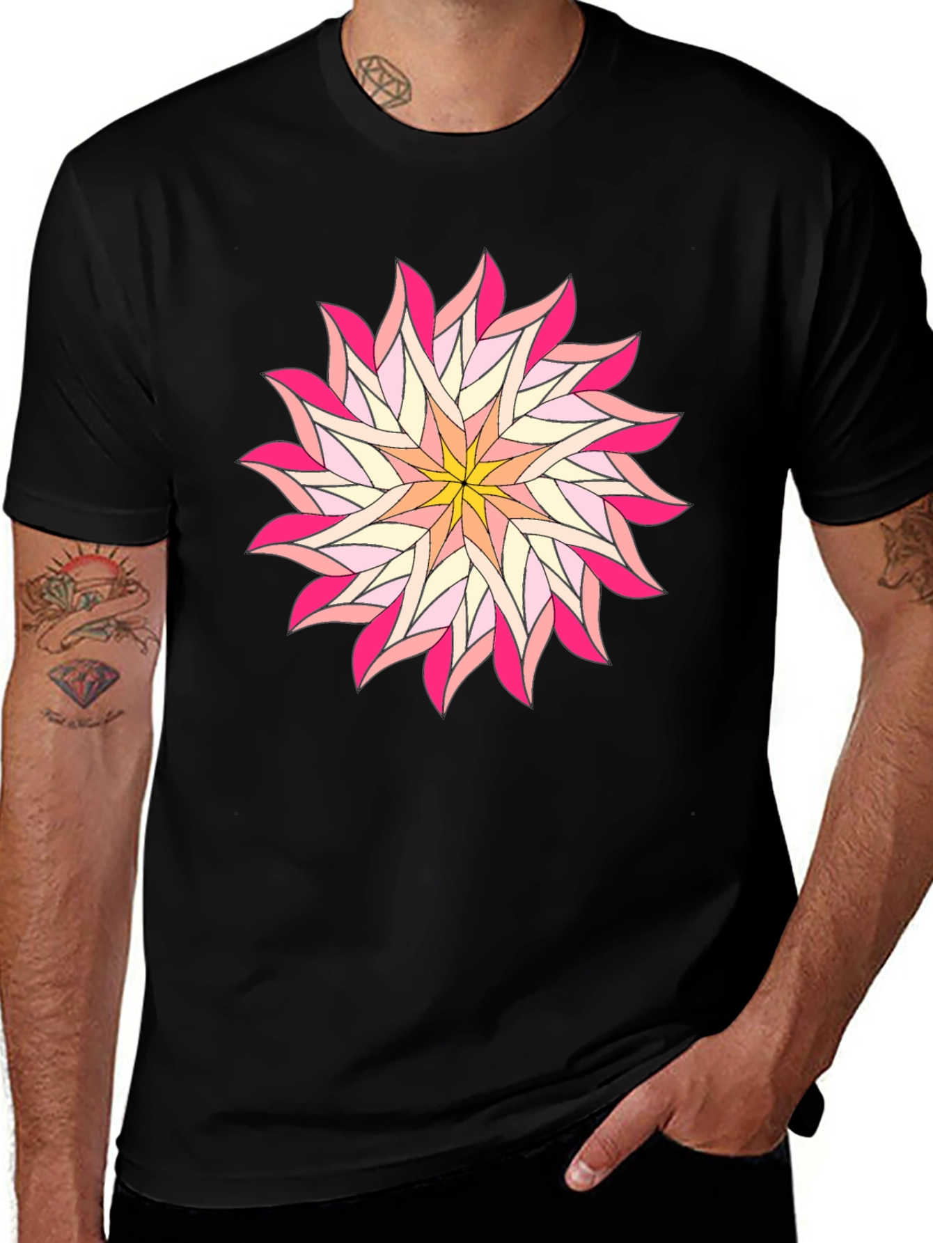 Floral Starburst Graphic Tee