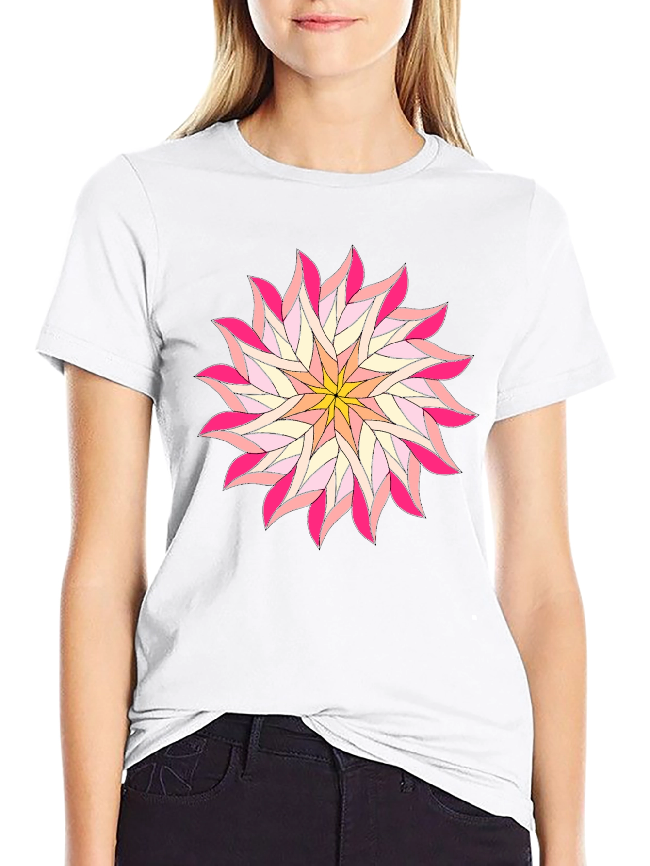 Floral Starburst Graphic Tee