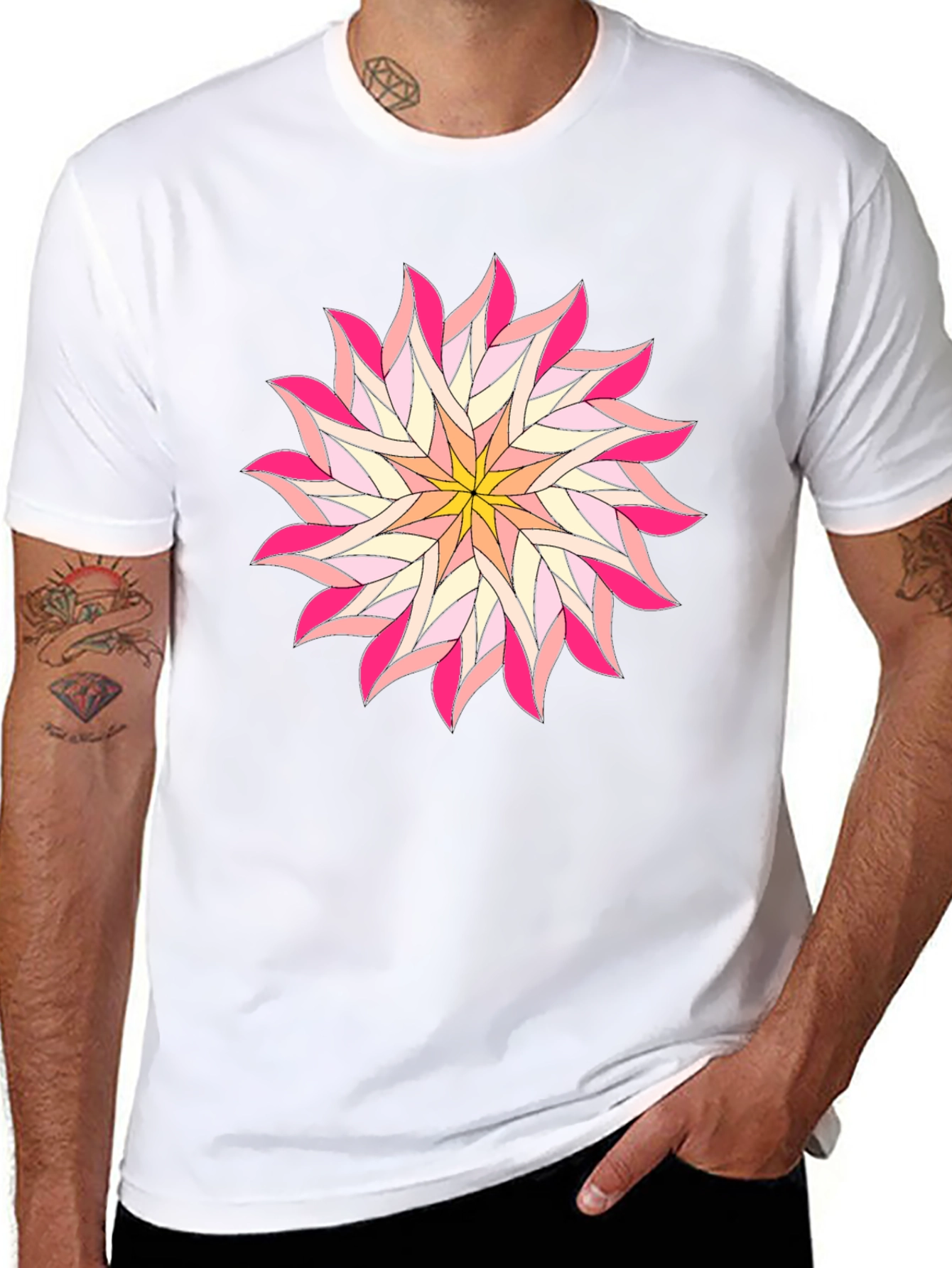 Floral Starburst Graphic Tee
