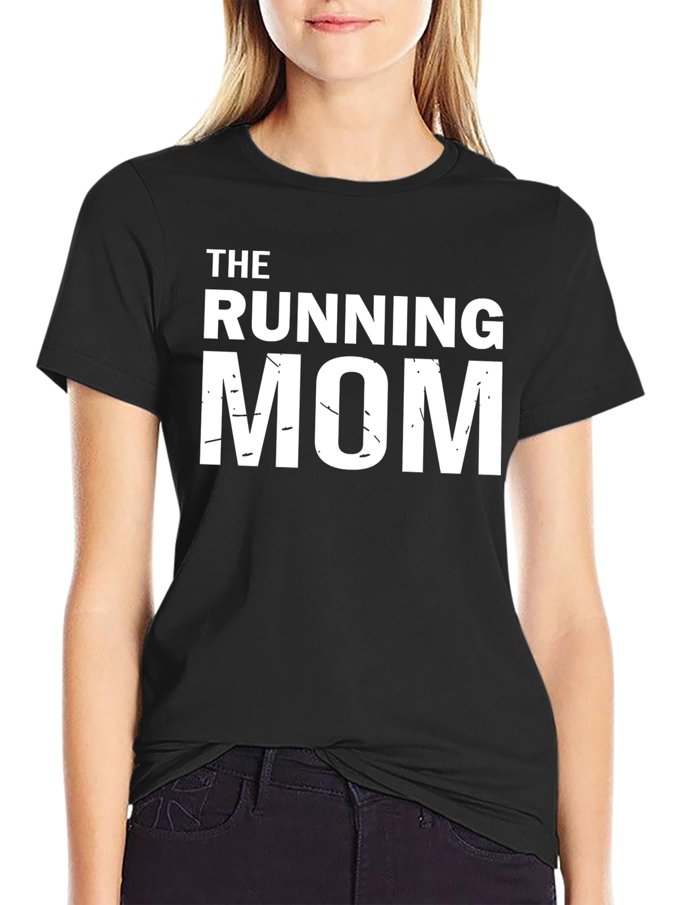 The Running Mom Black T-Shirt