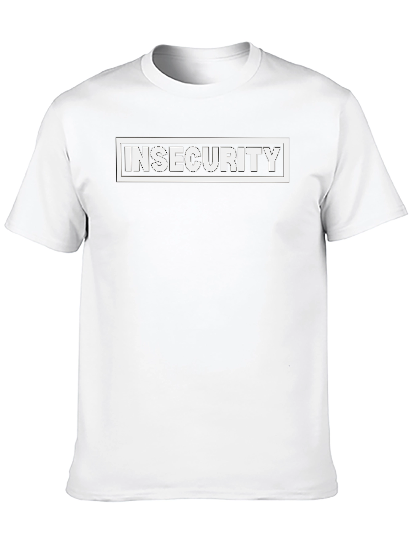 Insecurity Graphic Tee - Black Casual T-Shirt