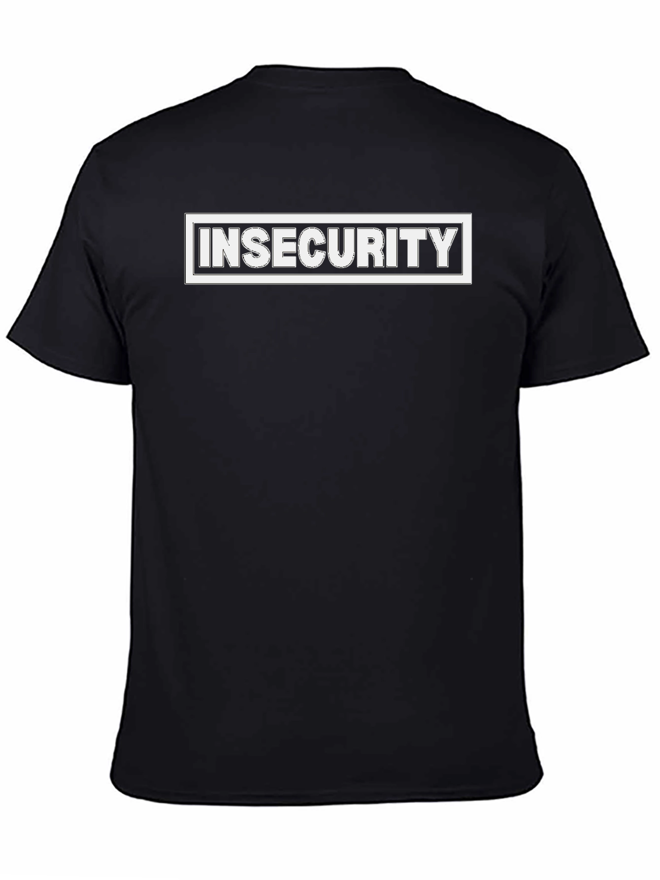 Insecurity Graphic Tee - Black Casual T-Shirt