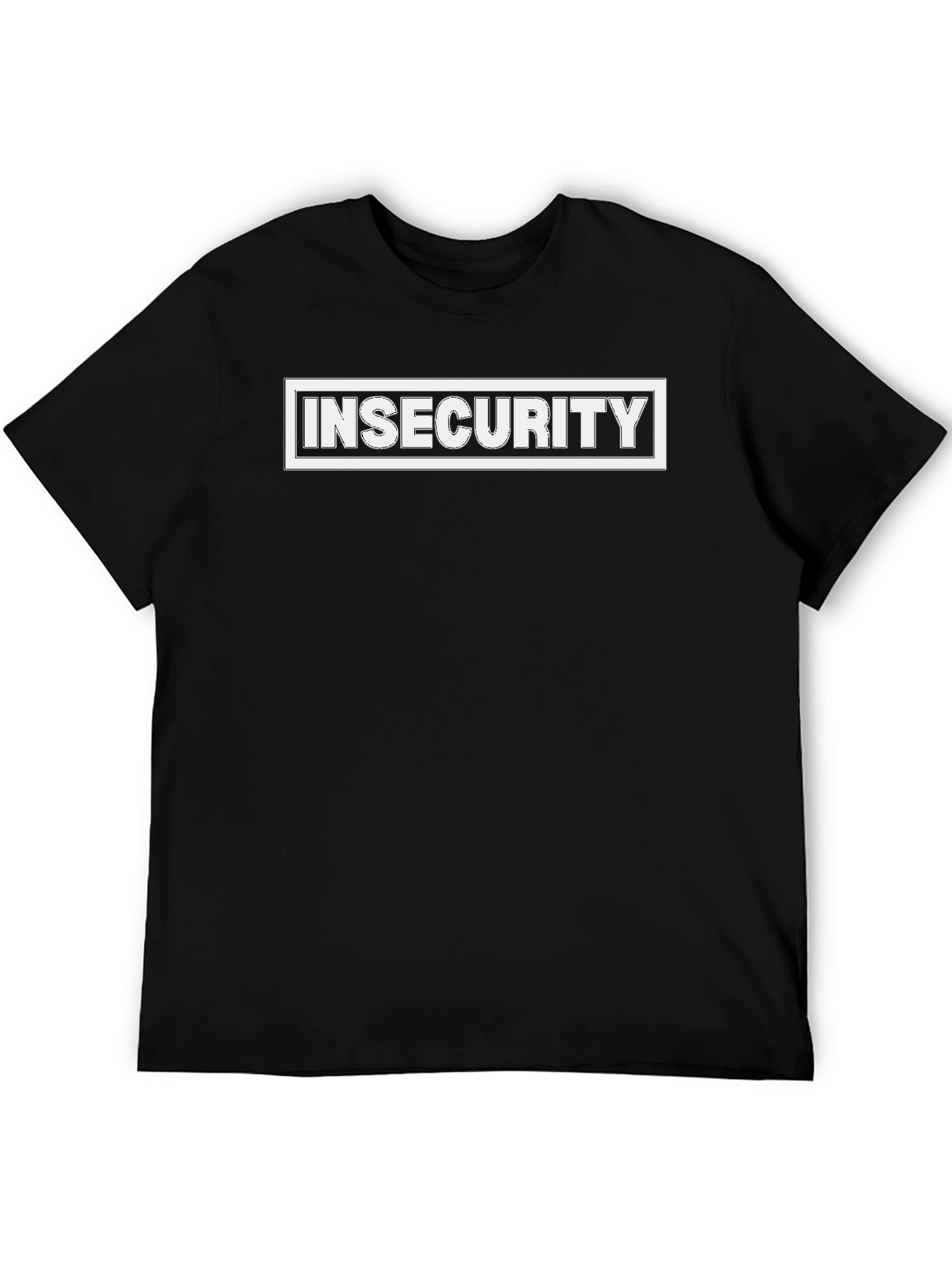 Insecurity Graphic Tee - Black Casual T-Shirt