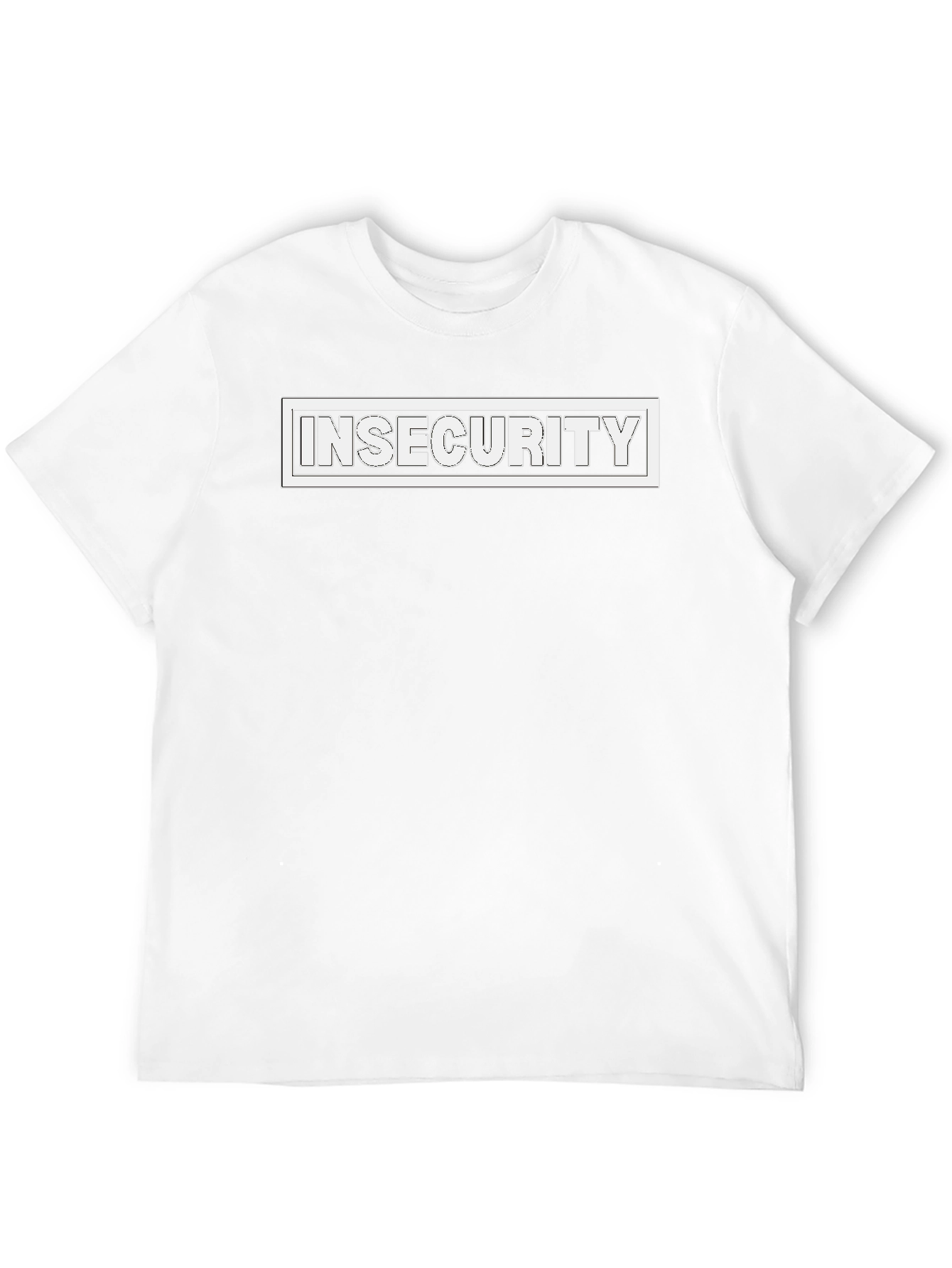Insecurity Graphic Tee - Black Casual T-Shirt