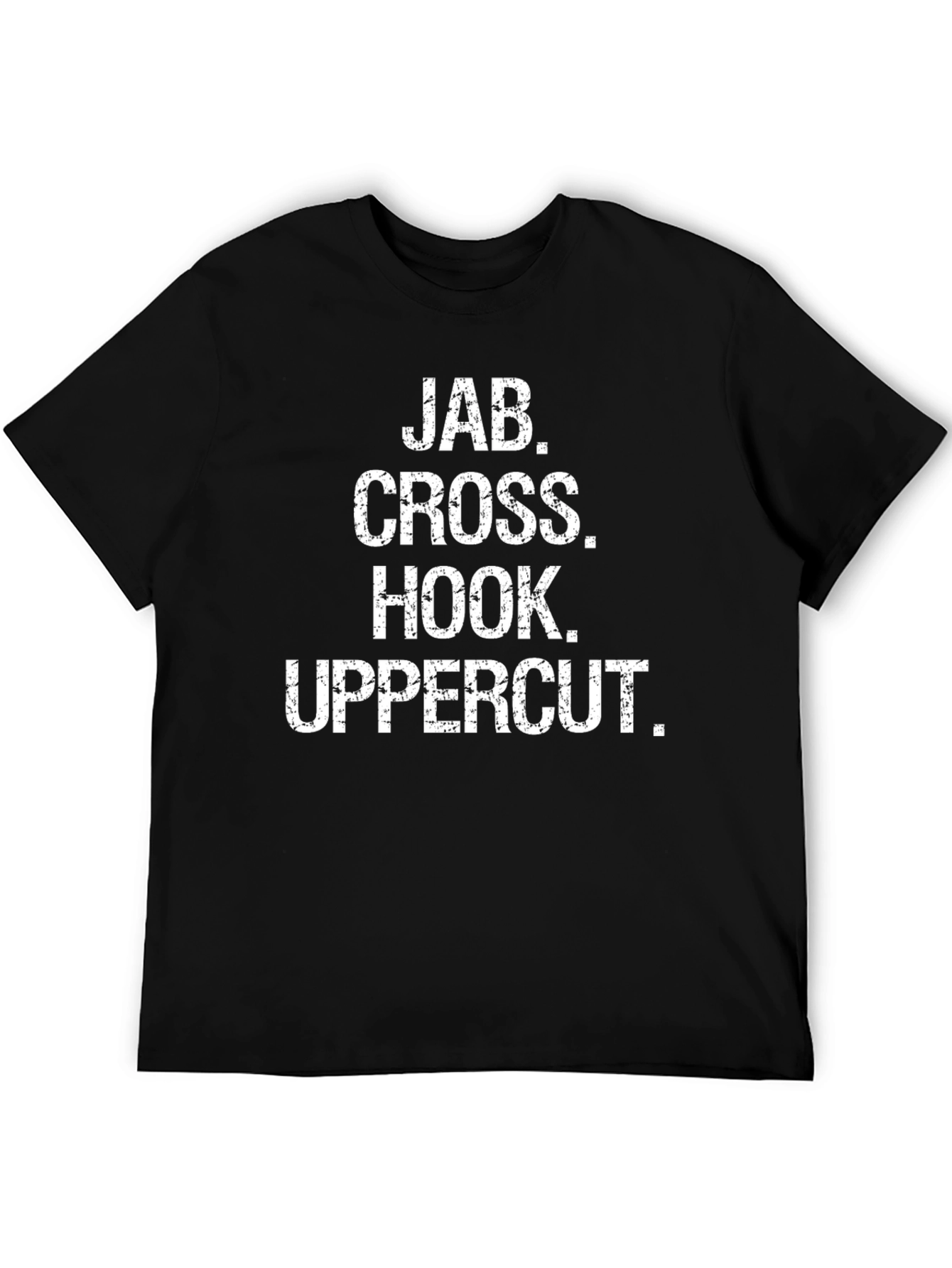 Jab Cross Hook Uppercut Black T-Shirt