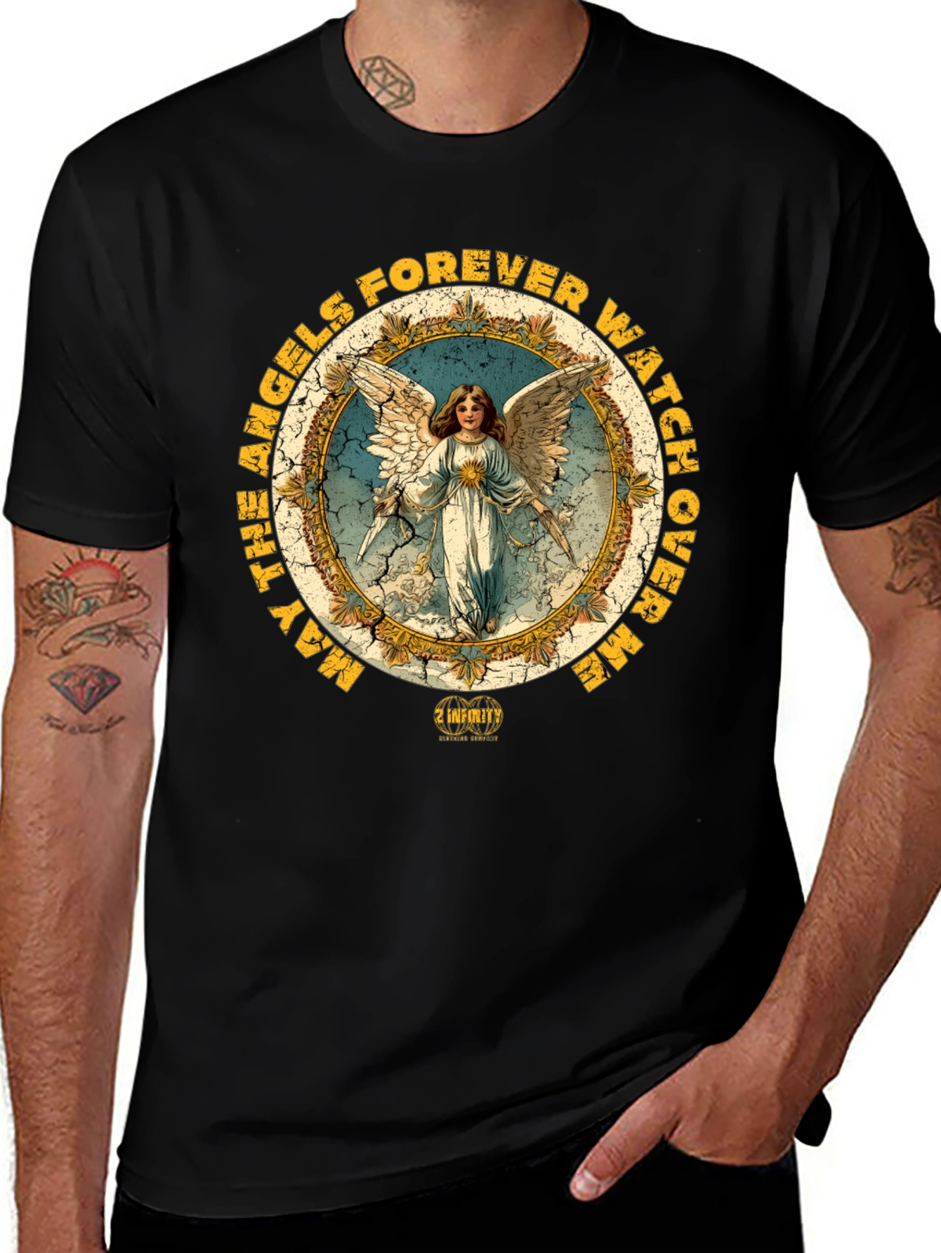 Angel Forever Watch Over Me Graphic Tee