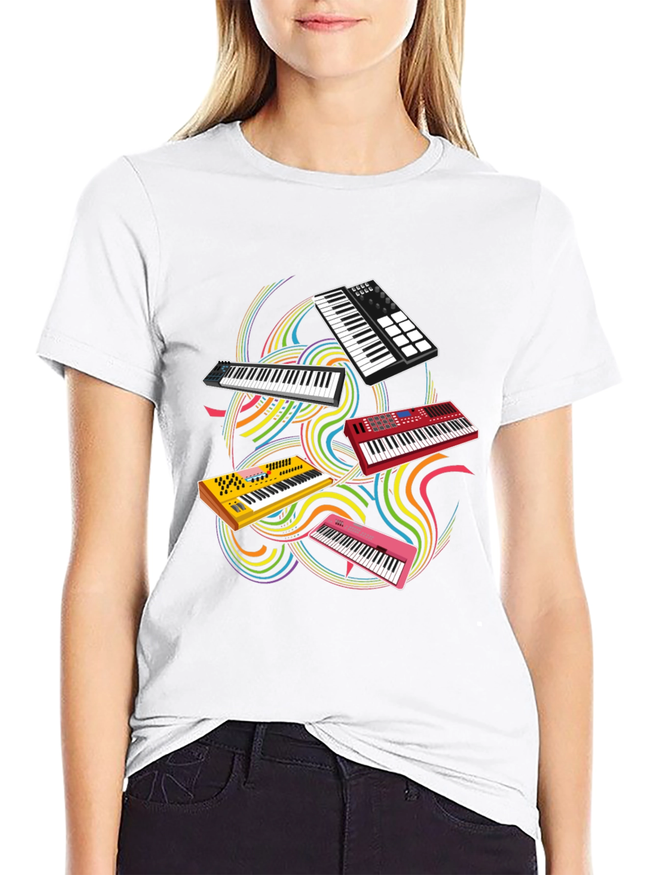 Keyboard T-Shirt - Music Lovers Gift