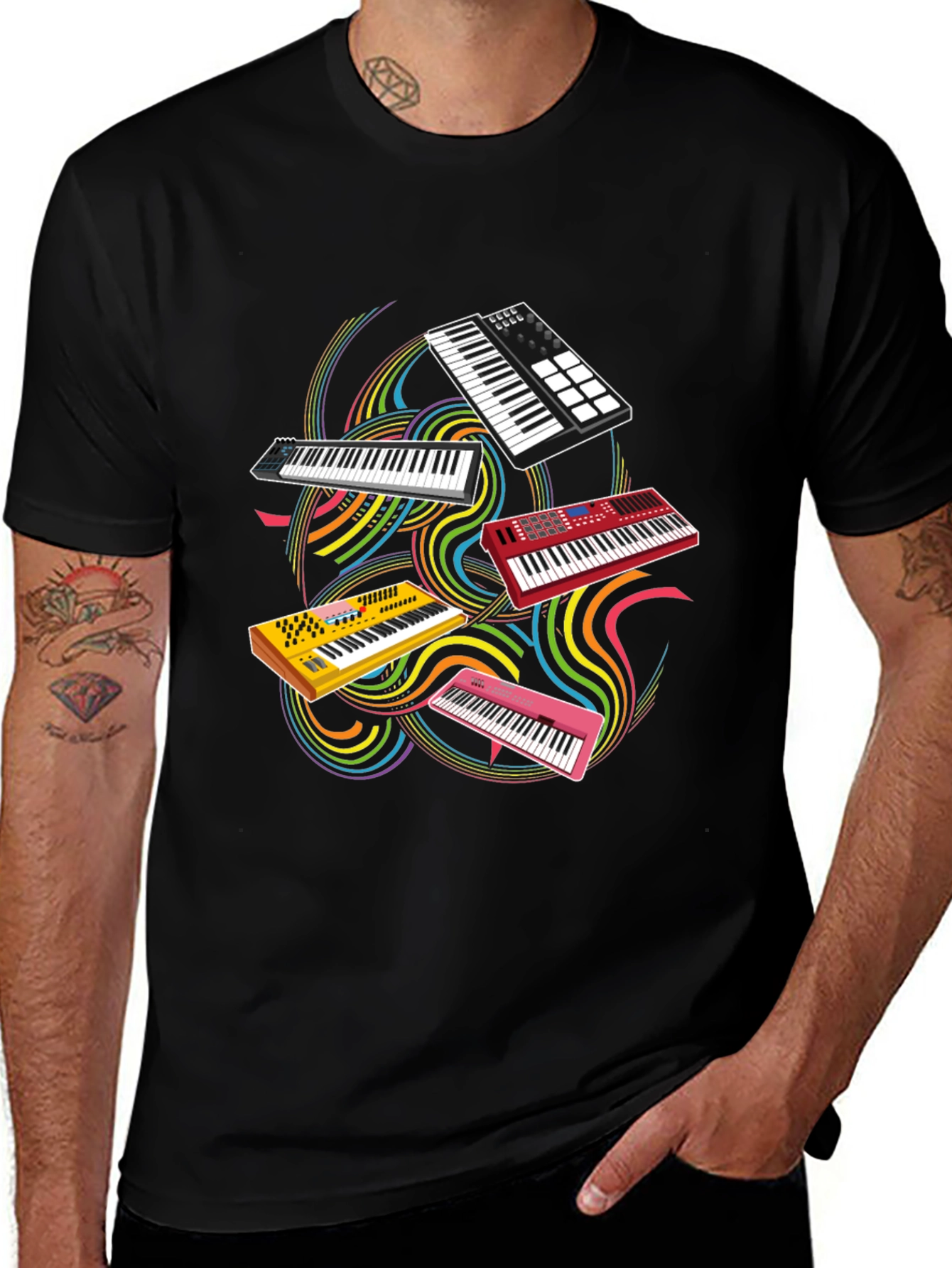 Keyboard T-Shirt - Music Lovers Gift