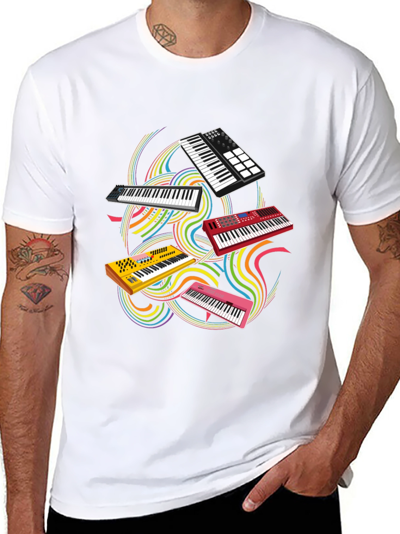 Keyboard T-Shirt - Music Lovers Gift
