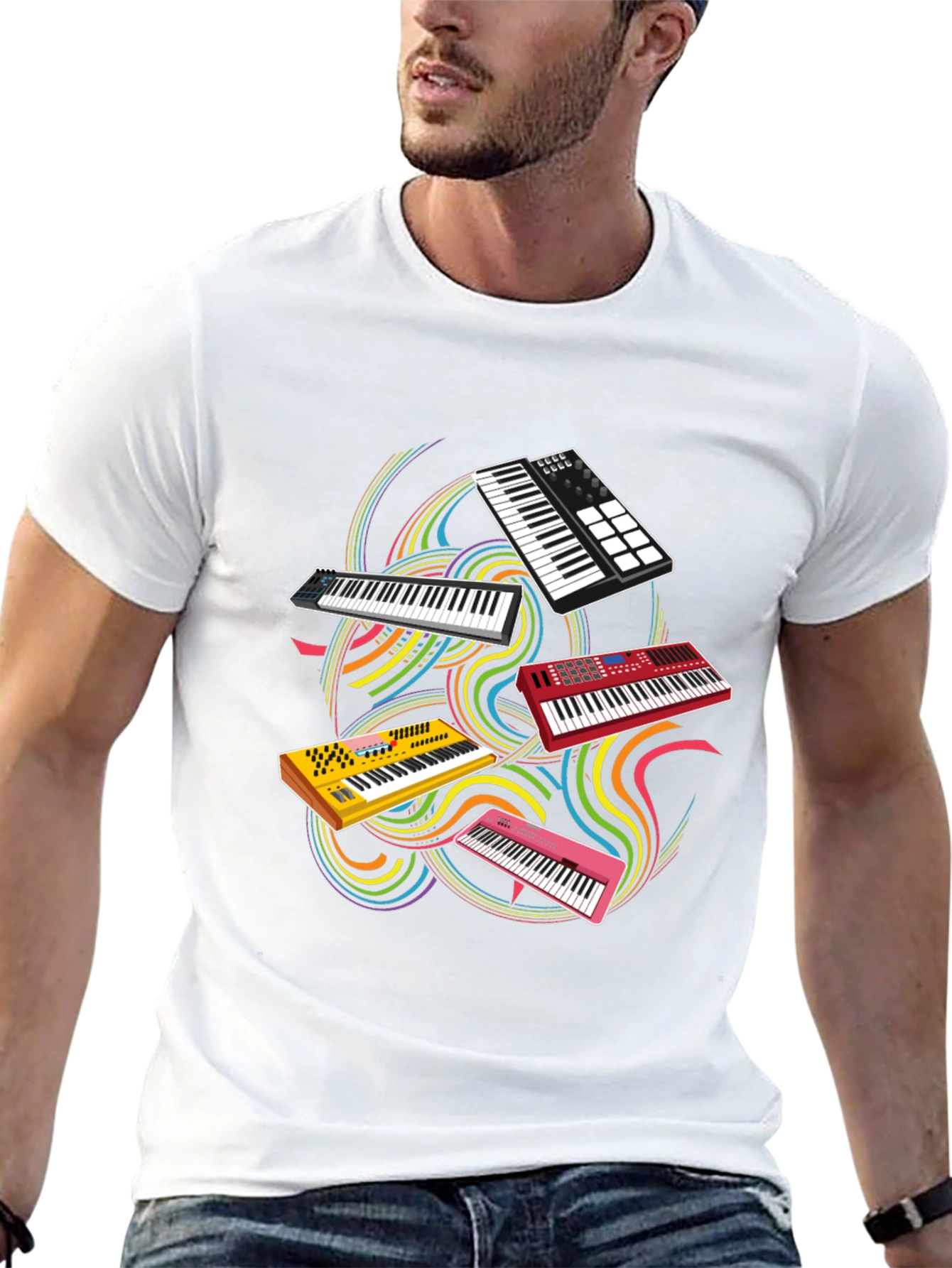 Keyboard T-Shirt - Music Lovers Gift