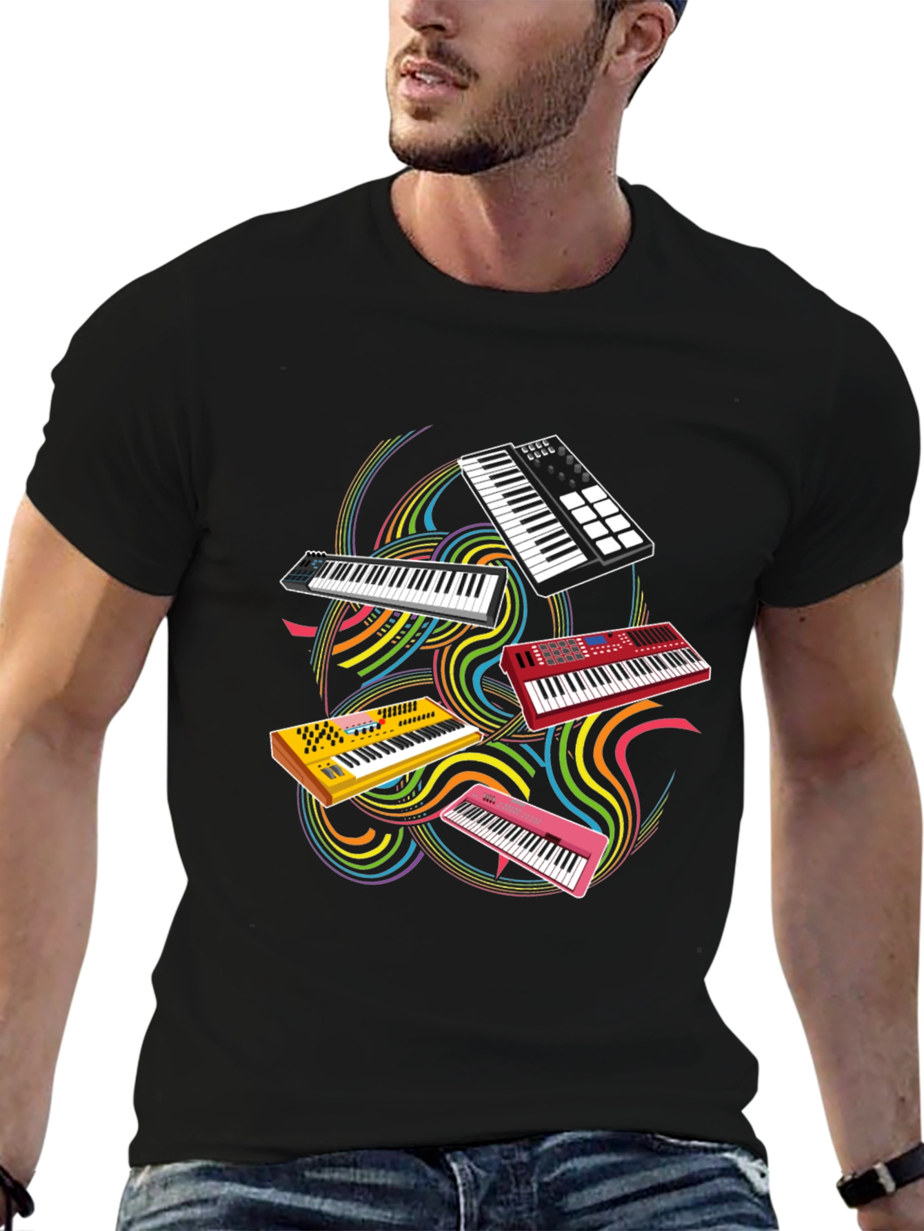 Keyboard T-Shirt - Music Lovers Gift