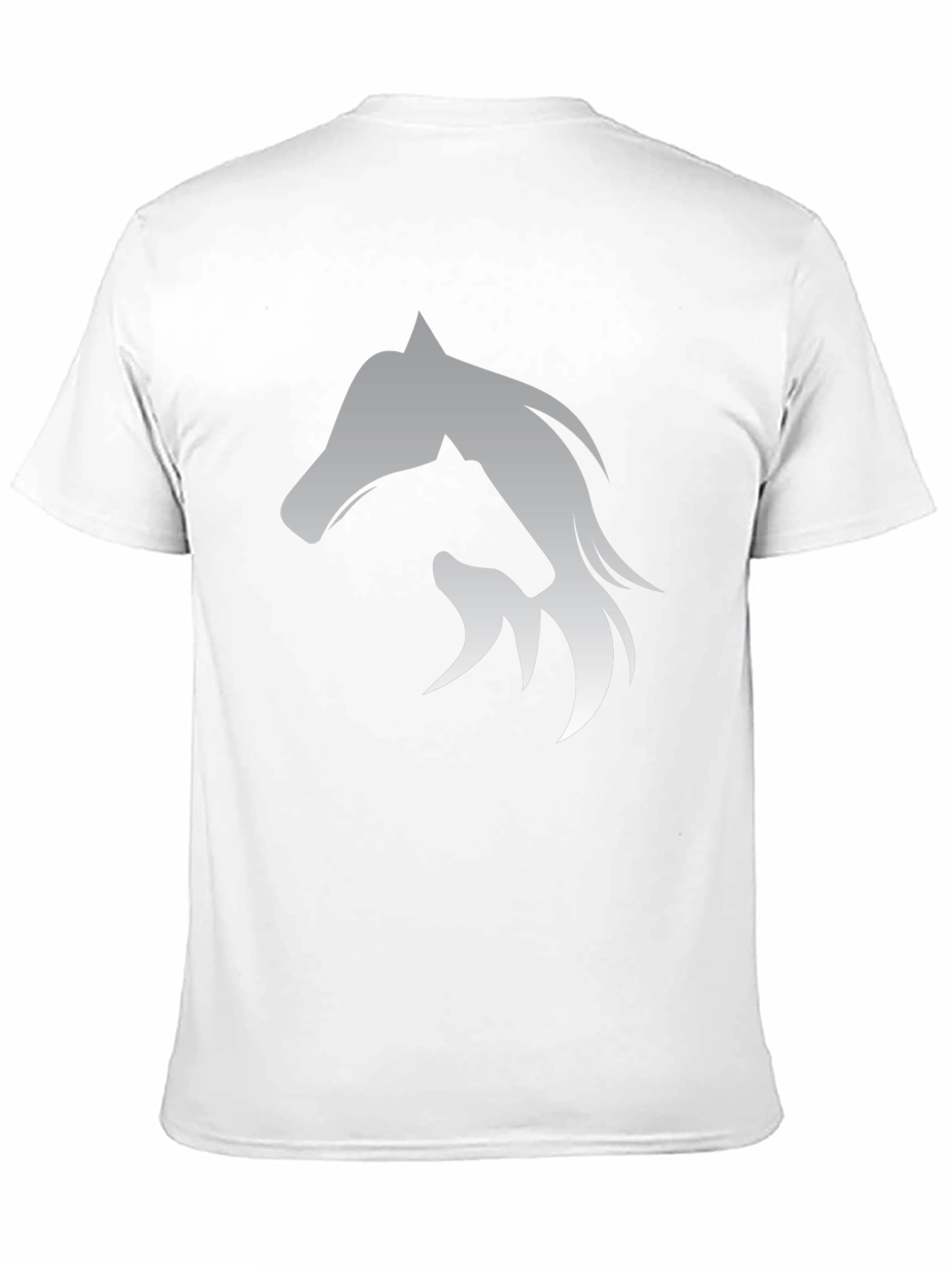 Horse Silhouette Graphic Black T-Shirt