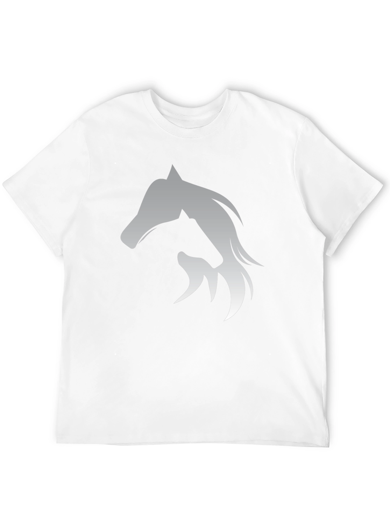 Horse Silhouette Graphic Black T-Shirt