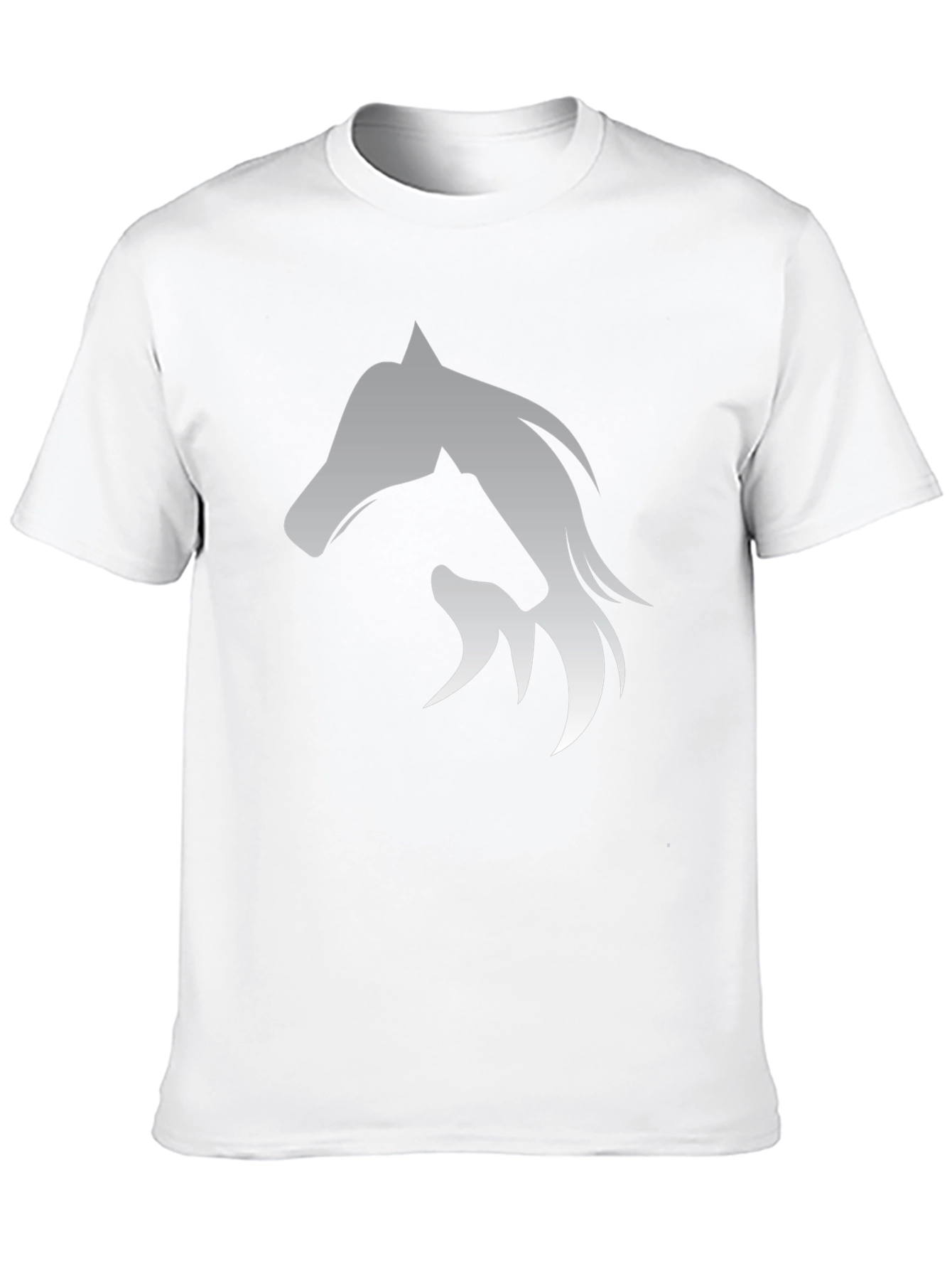 Horse Silhouette Graphic Black T-Shirt