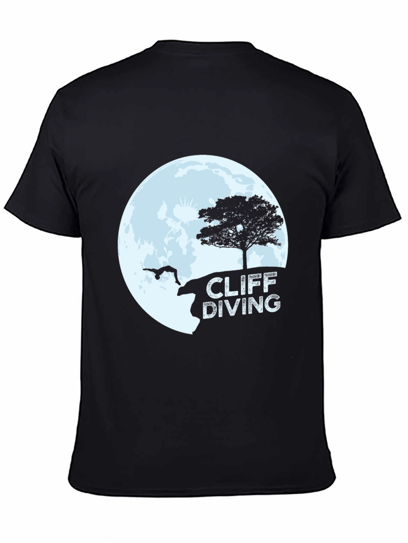 Cliff Diving Graphic Tee - Daredevil Style T-Shirt